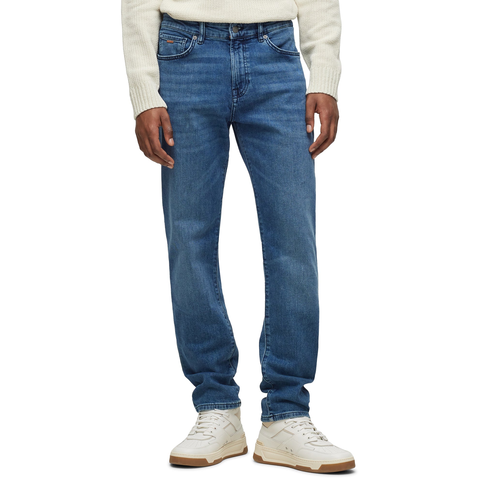 REGULAR-FIT JEANS - Mid-blue