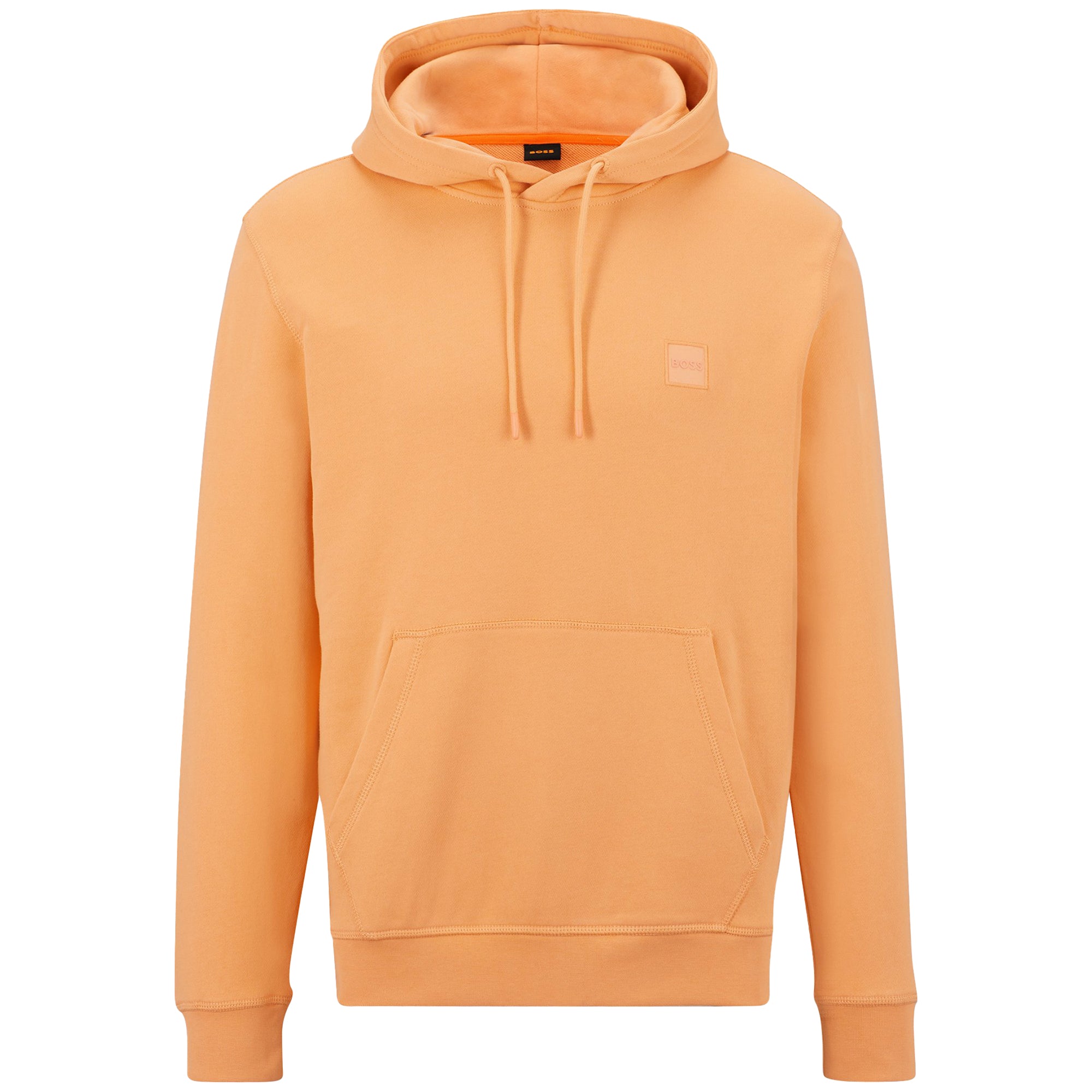 Men's Essential Logo Hoodie in Bright Orange Marl
