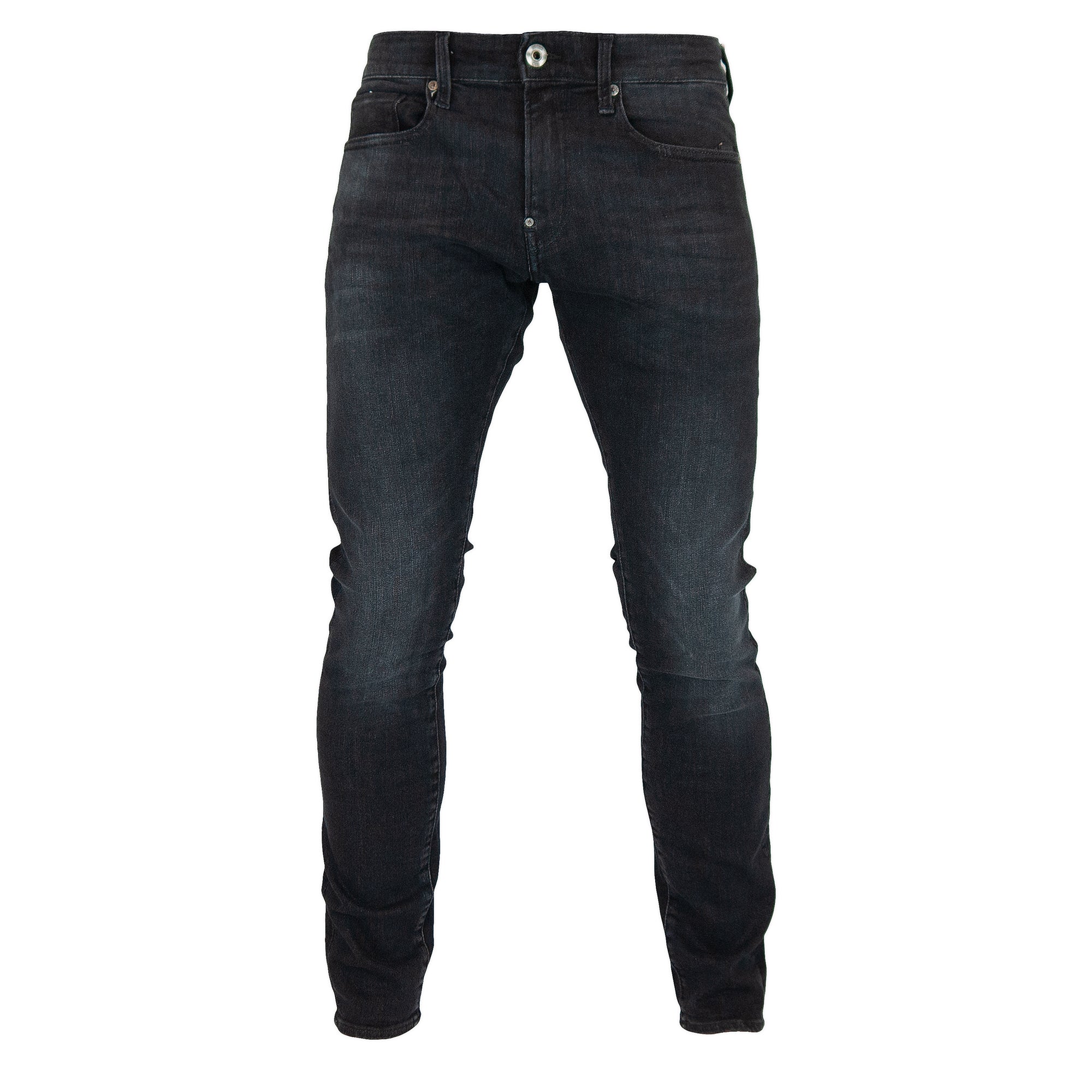 G-Star Revend Skinny Jeans - Medium Elto Aged Faded Superstretch Black