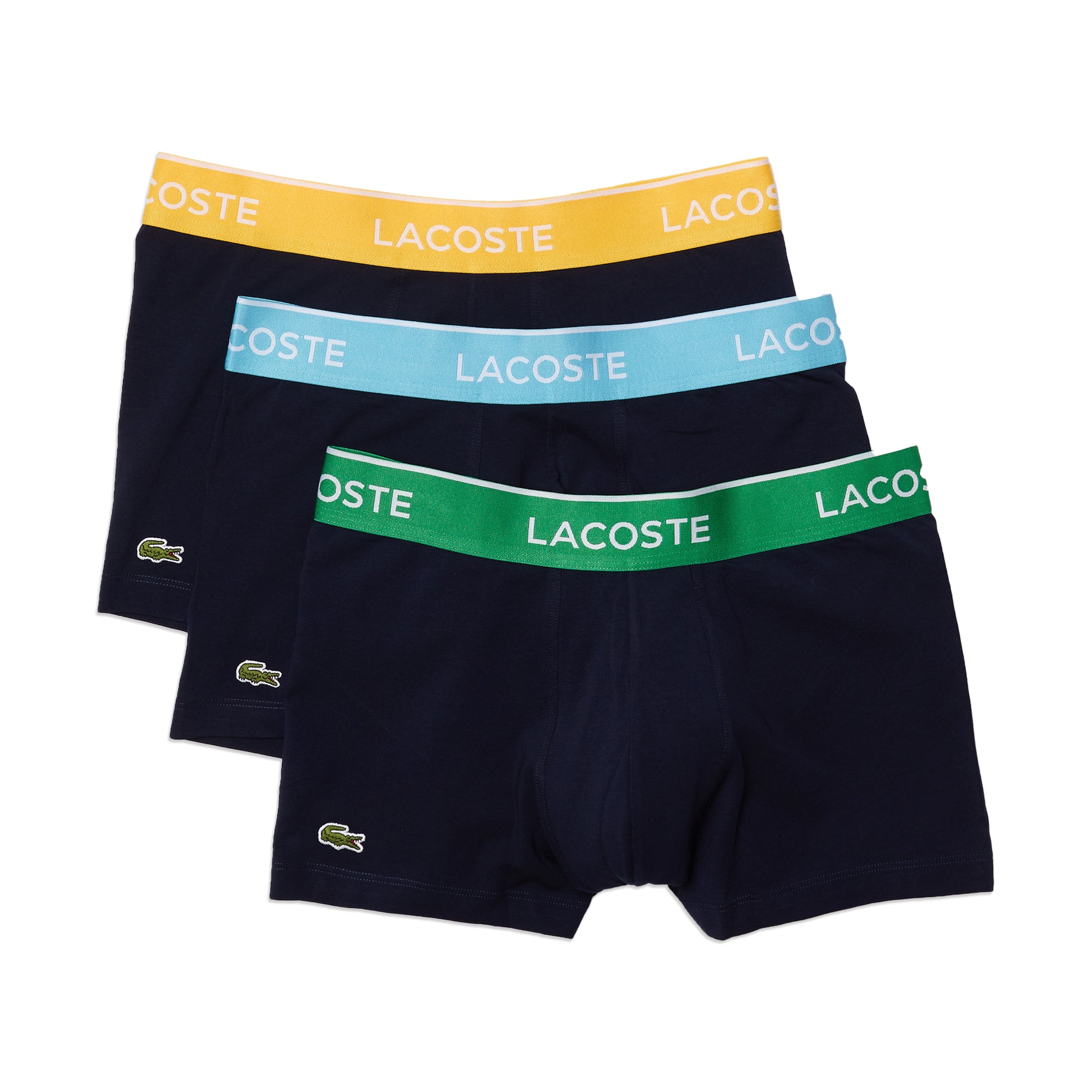 Lacoste Underwear Triple Pack Trunks Navy