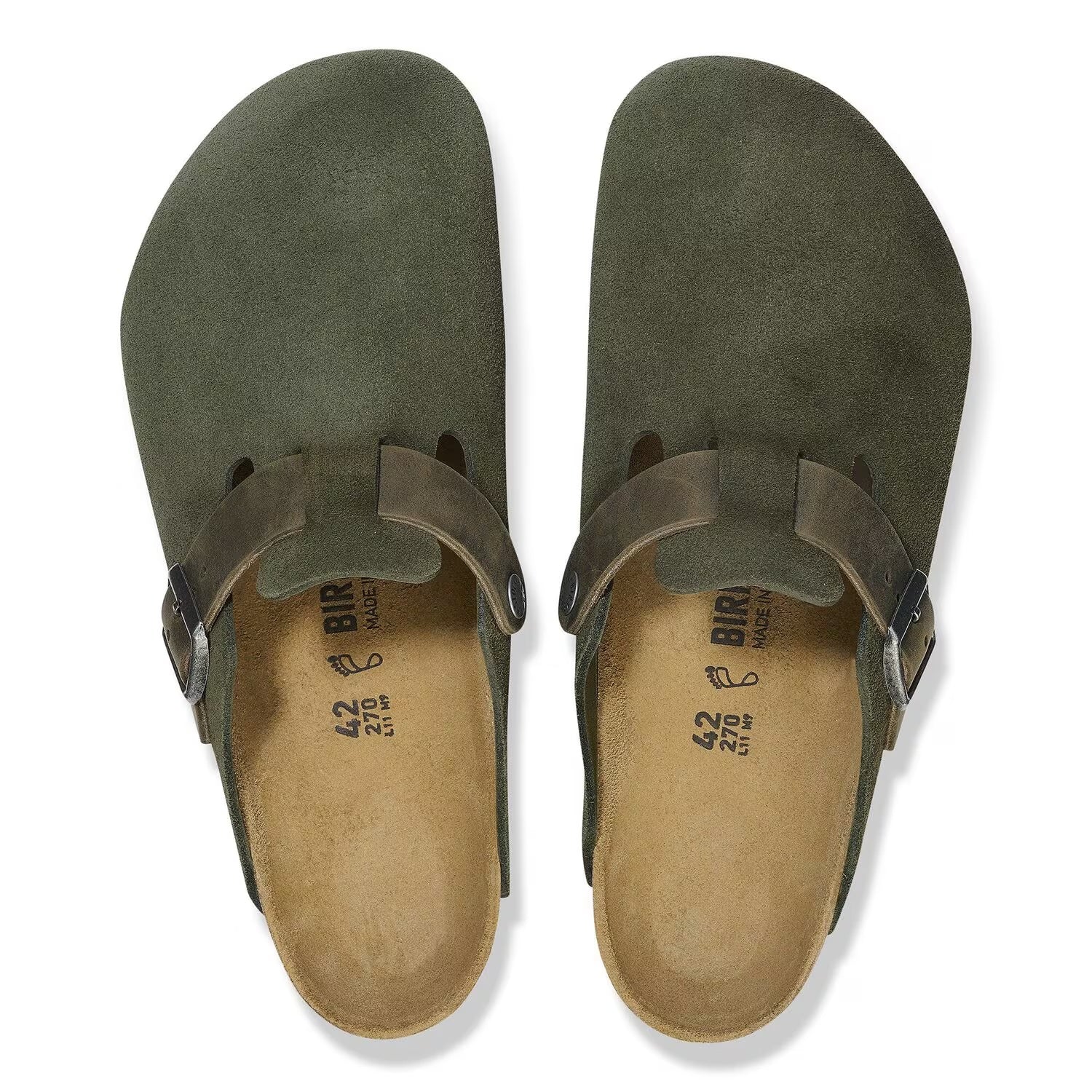 Birkenstock Boston Suede Sandals