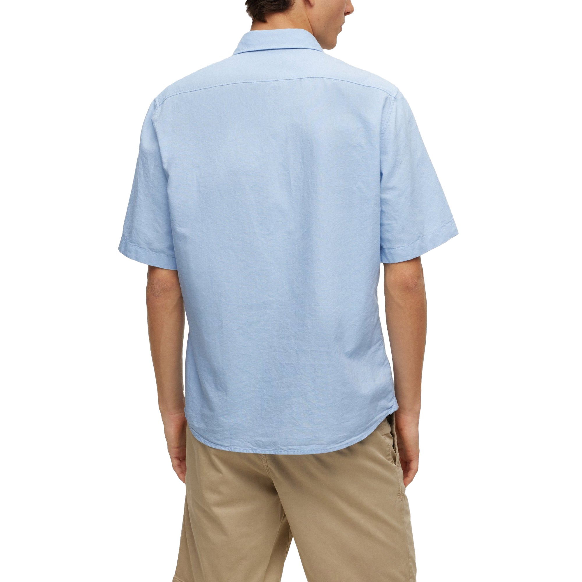 Boss Rash 2 Oxford Short Sleeve Shirt - Sky Blue