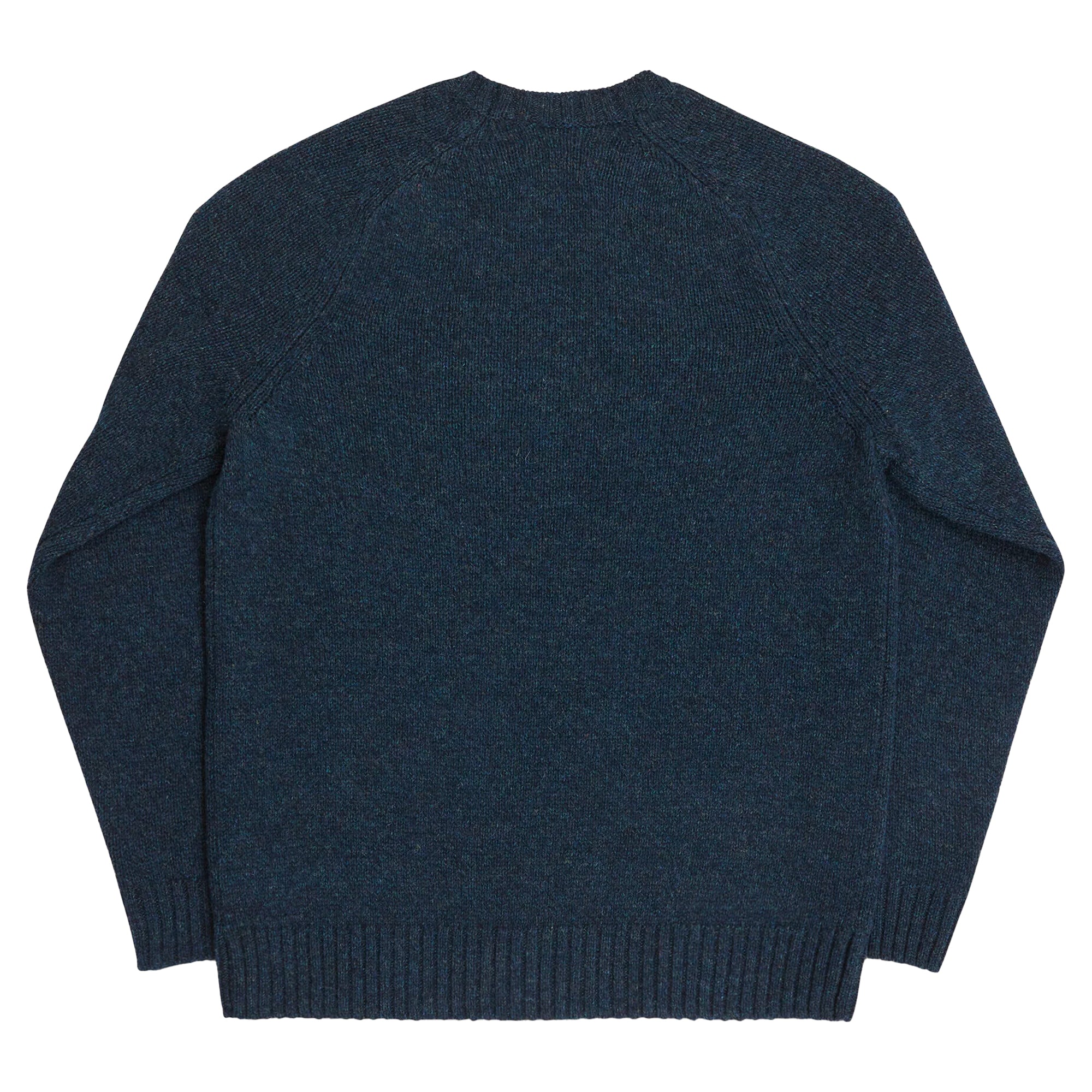 Filson Kintyre Irish Wool Five Gauge Sweater Blue Green Melange