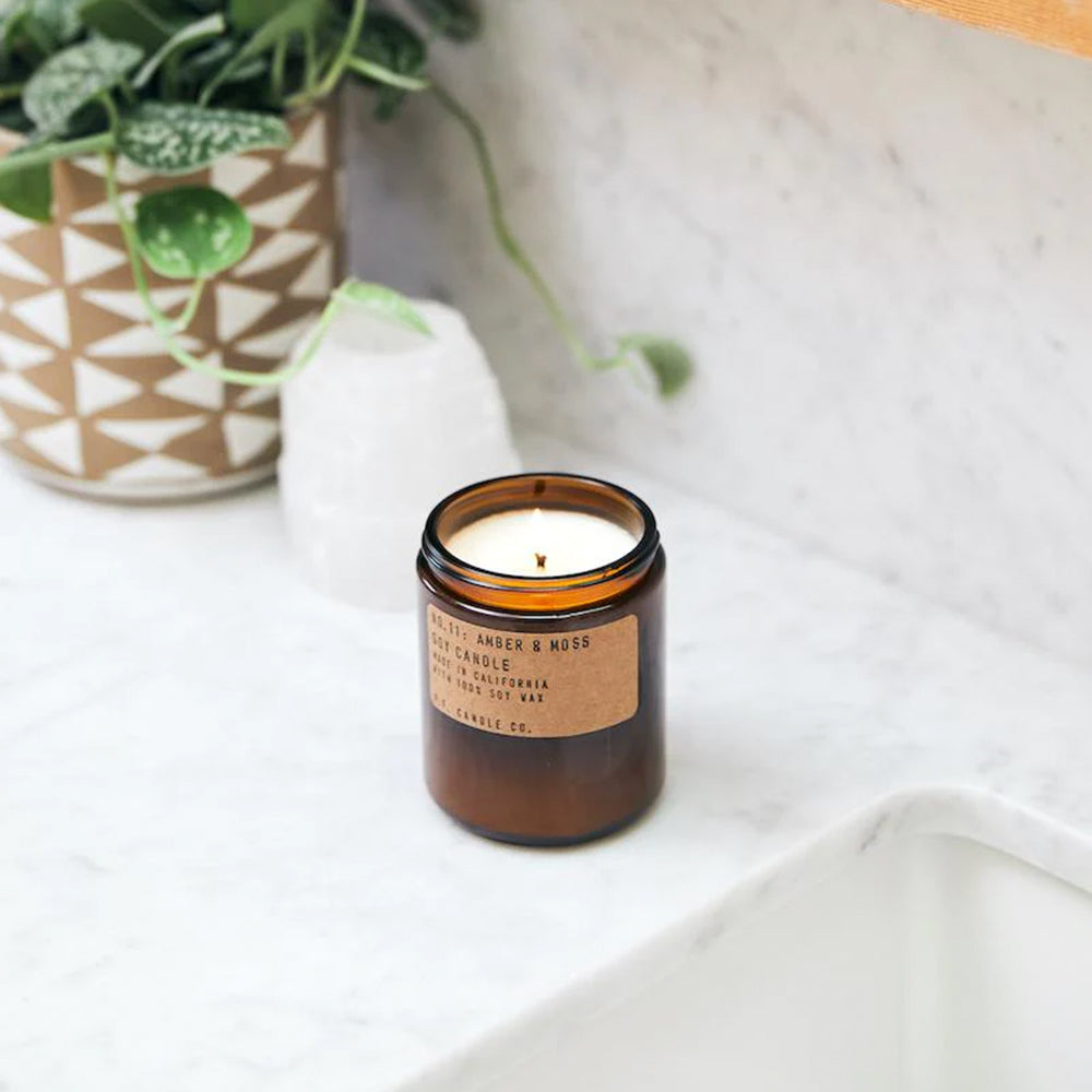 P. F. Candle Co. 7.2 oz Soy Candle - Amber & Moss