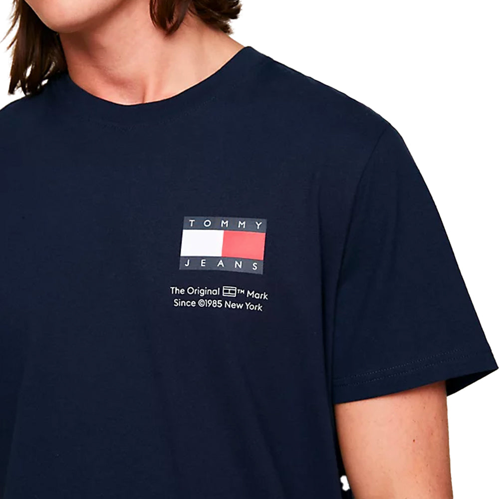 Navy - Flag T-Shirt Night Essential Slim Tommy Dark Jeans