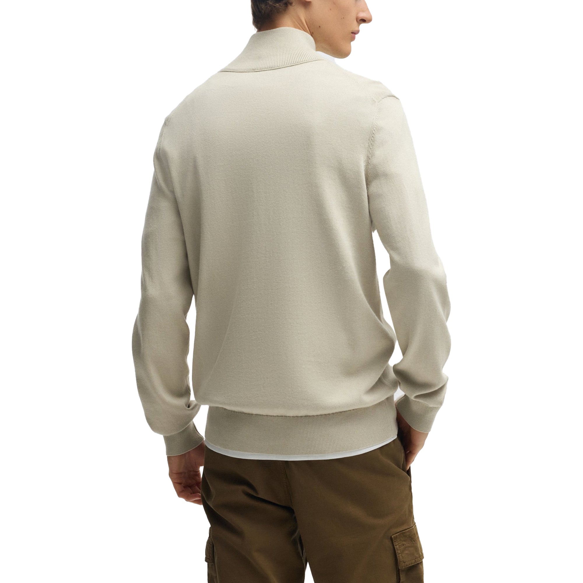 Boss Kanobix 1/4 Zip Knit - Beige