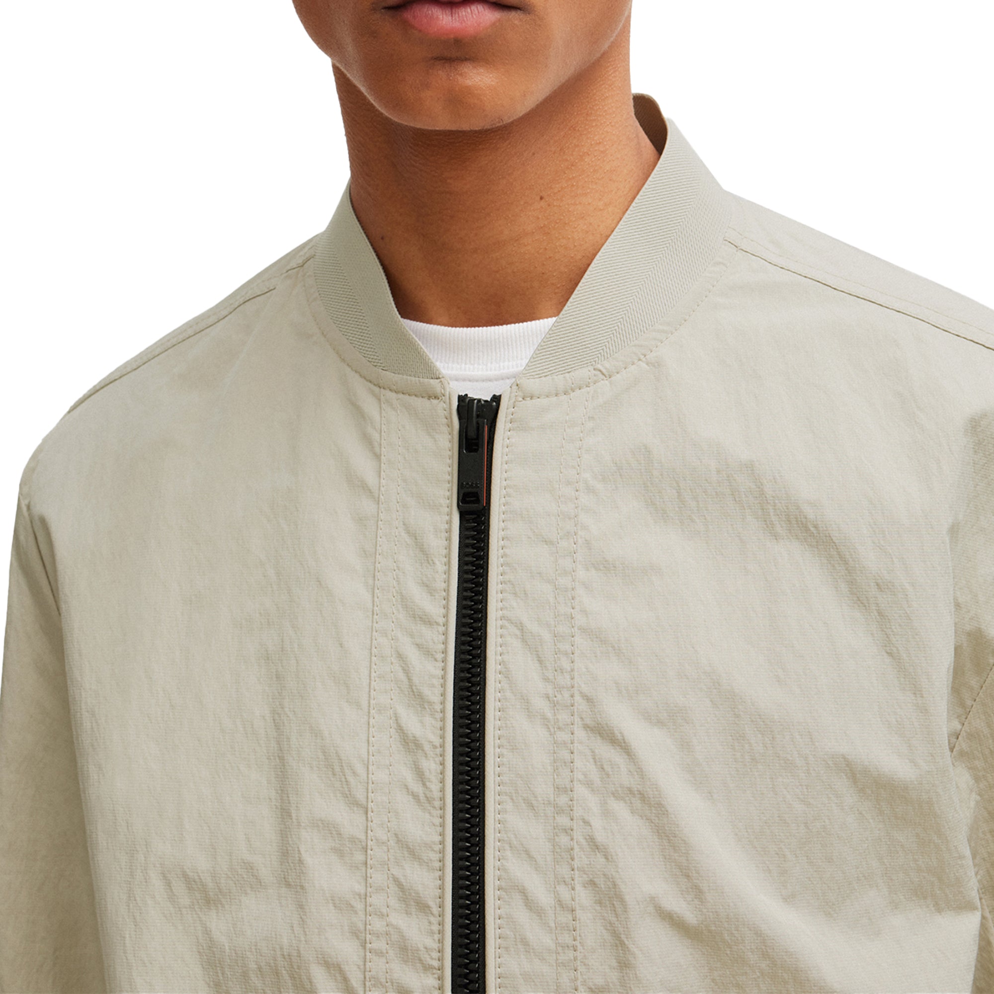 Boss Othmare Shell Bomber Jacket - Light Beige