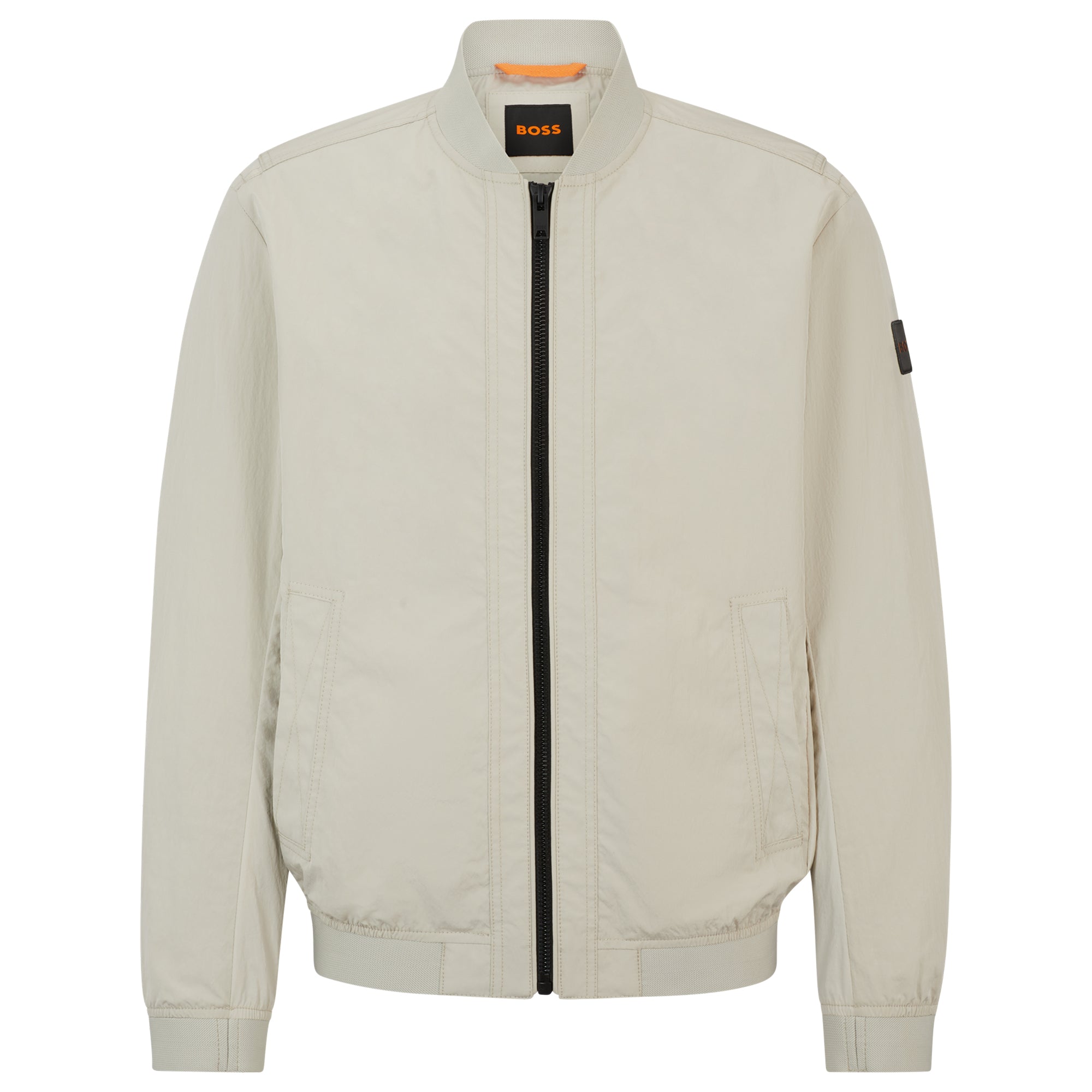 Boss Othmare Shell Bomber Jacket - Light Beige