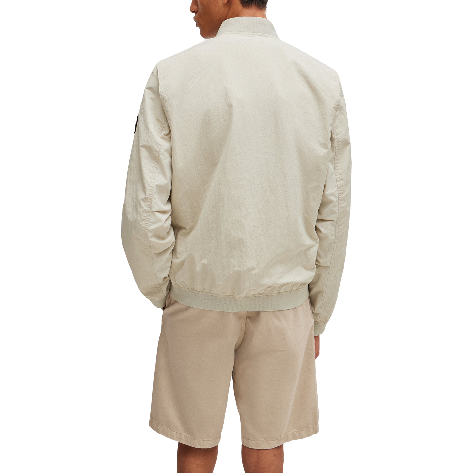 Boss Othmare Shell Bomber Jacket - Light Beige