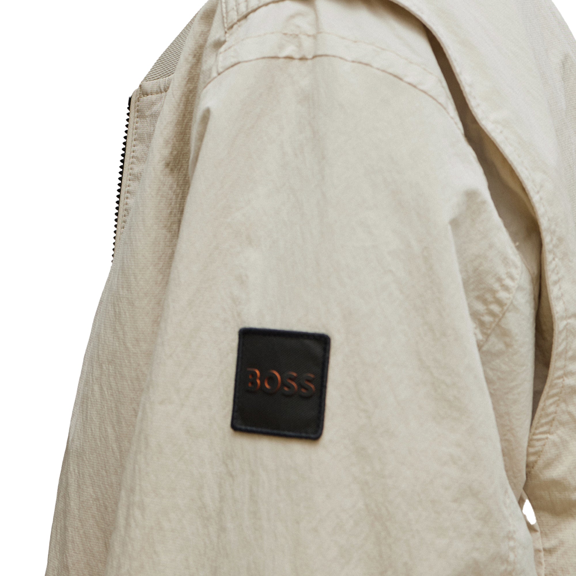 Boss Othmare Shell Bomber Jacket - Light Beige