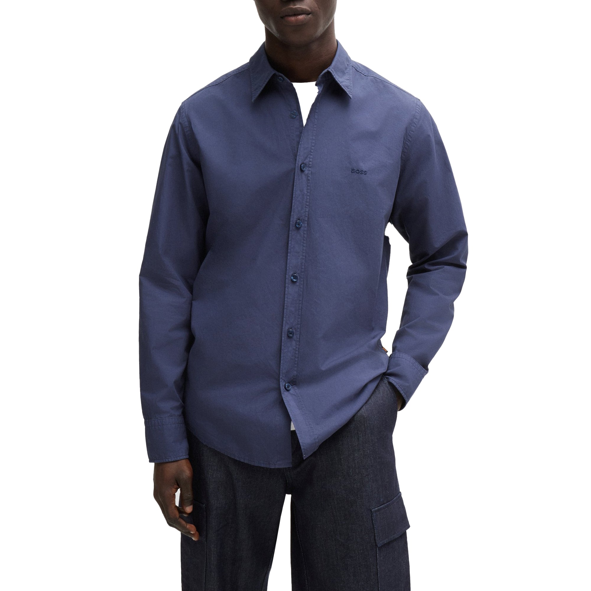 Boss Relegant 6 M Washed Poplin Shirt