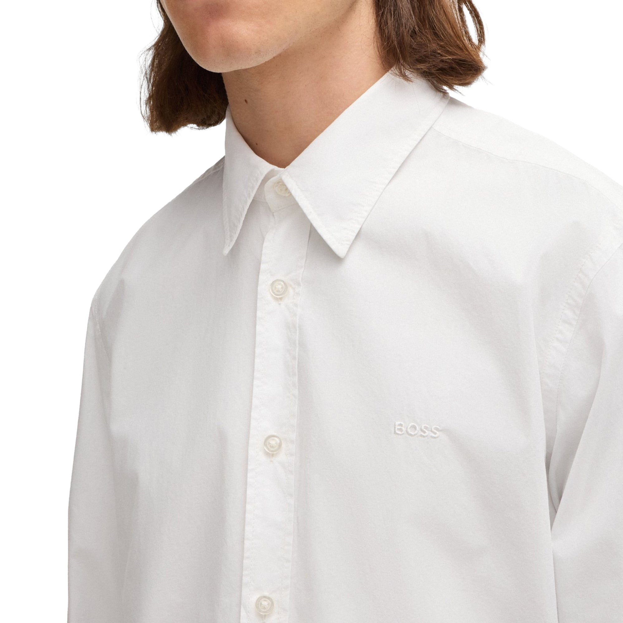 Boss Relegant 6 M Washed Poplin Shirt