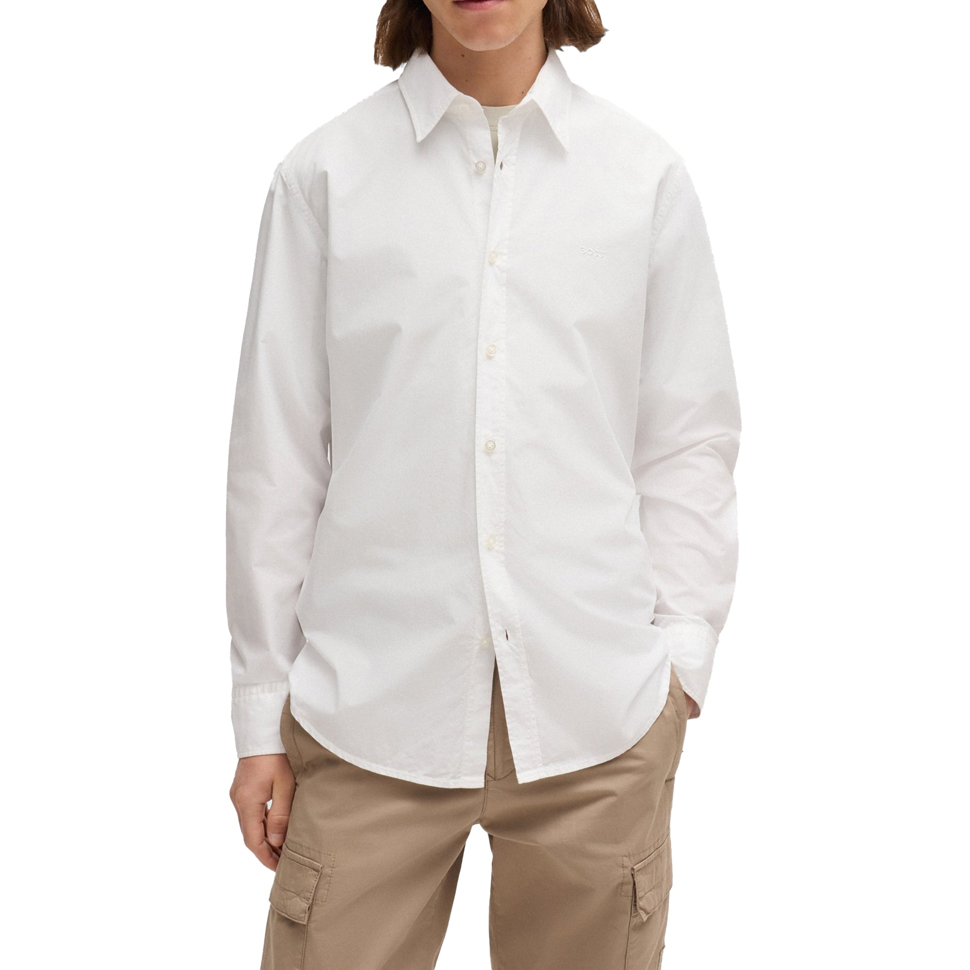 Boss Relegant 6 M Washed Poplin Shirt