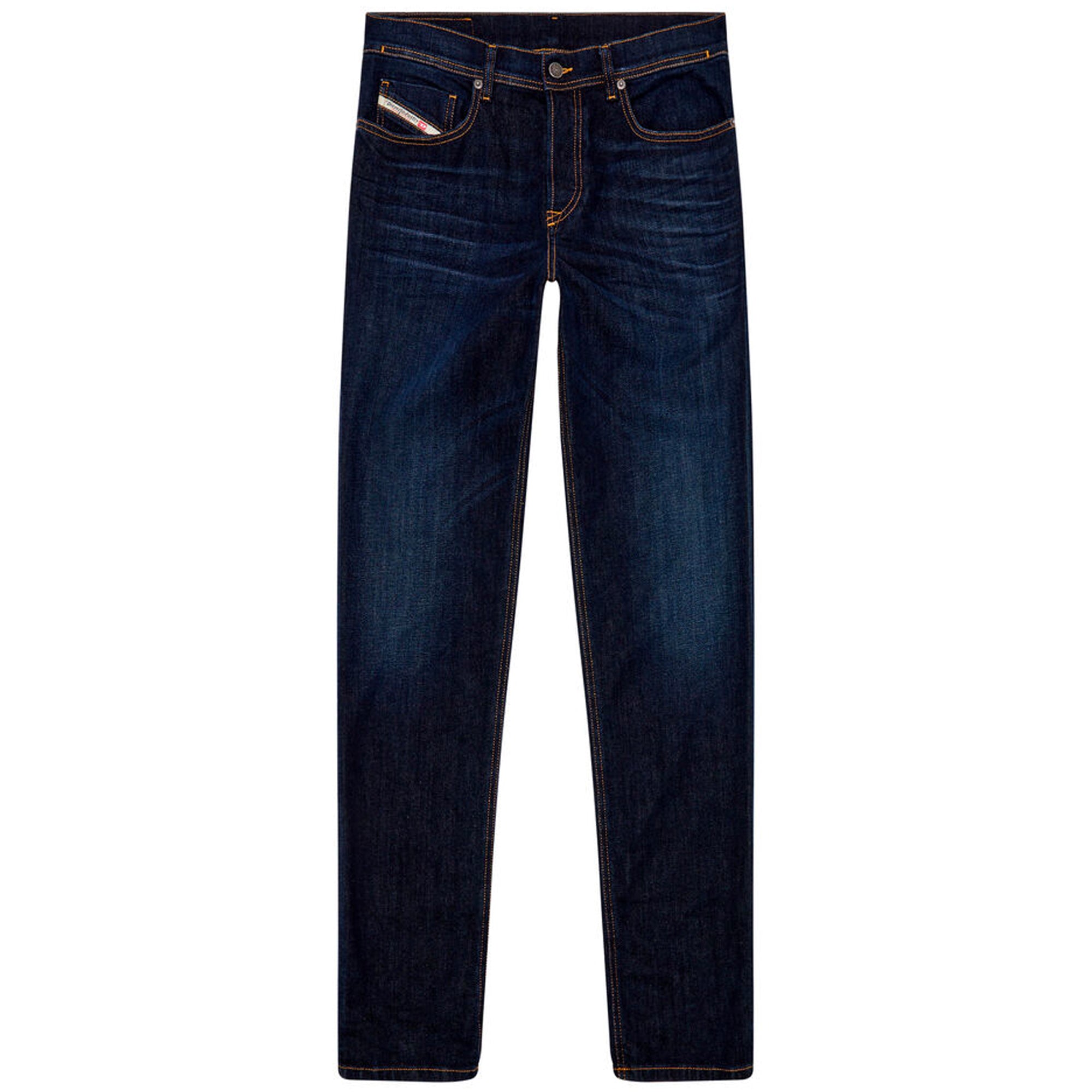 Flatshot of Diesel D-Finitive 009ZS Tapered Fit Jean in Dark Blue