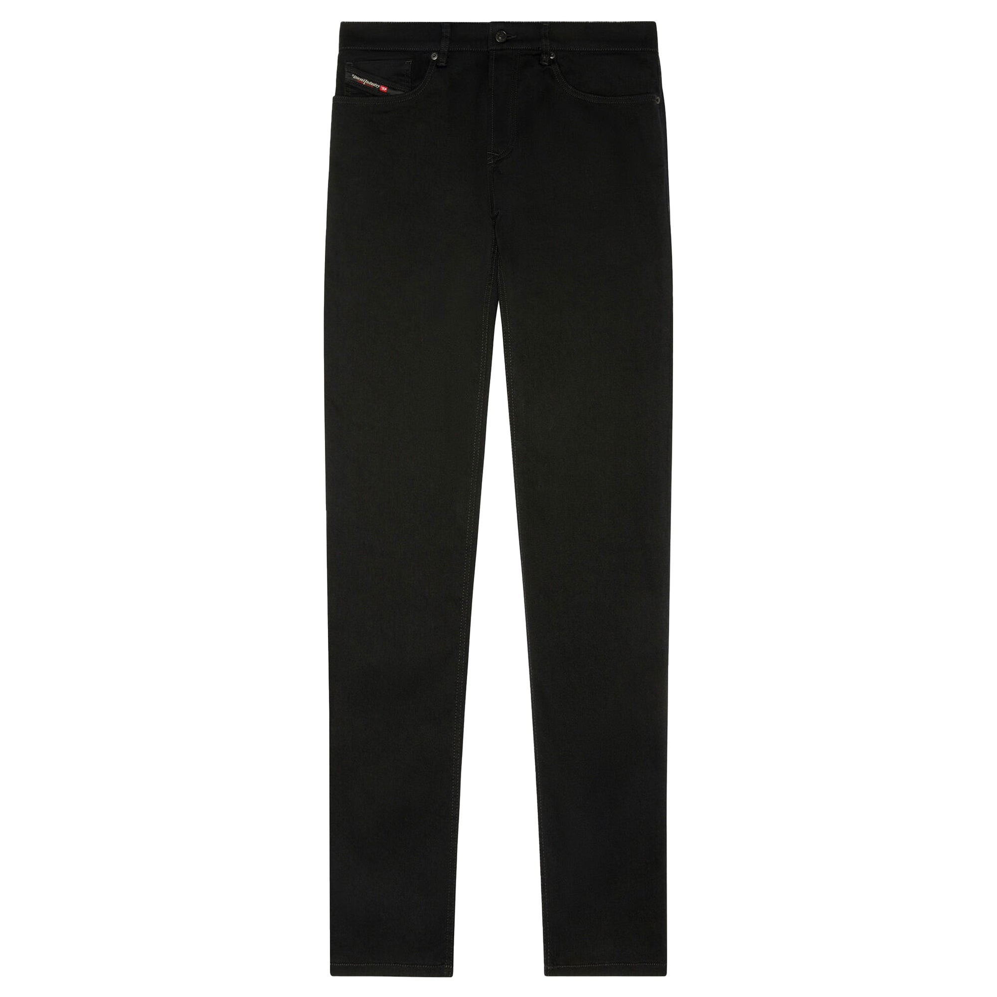 Flatshot of Diesel D-Finitive 69YP Tapered Fit Jeans in Black