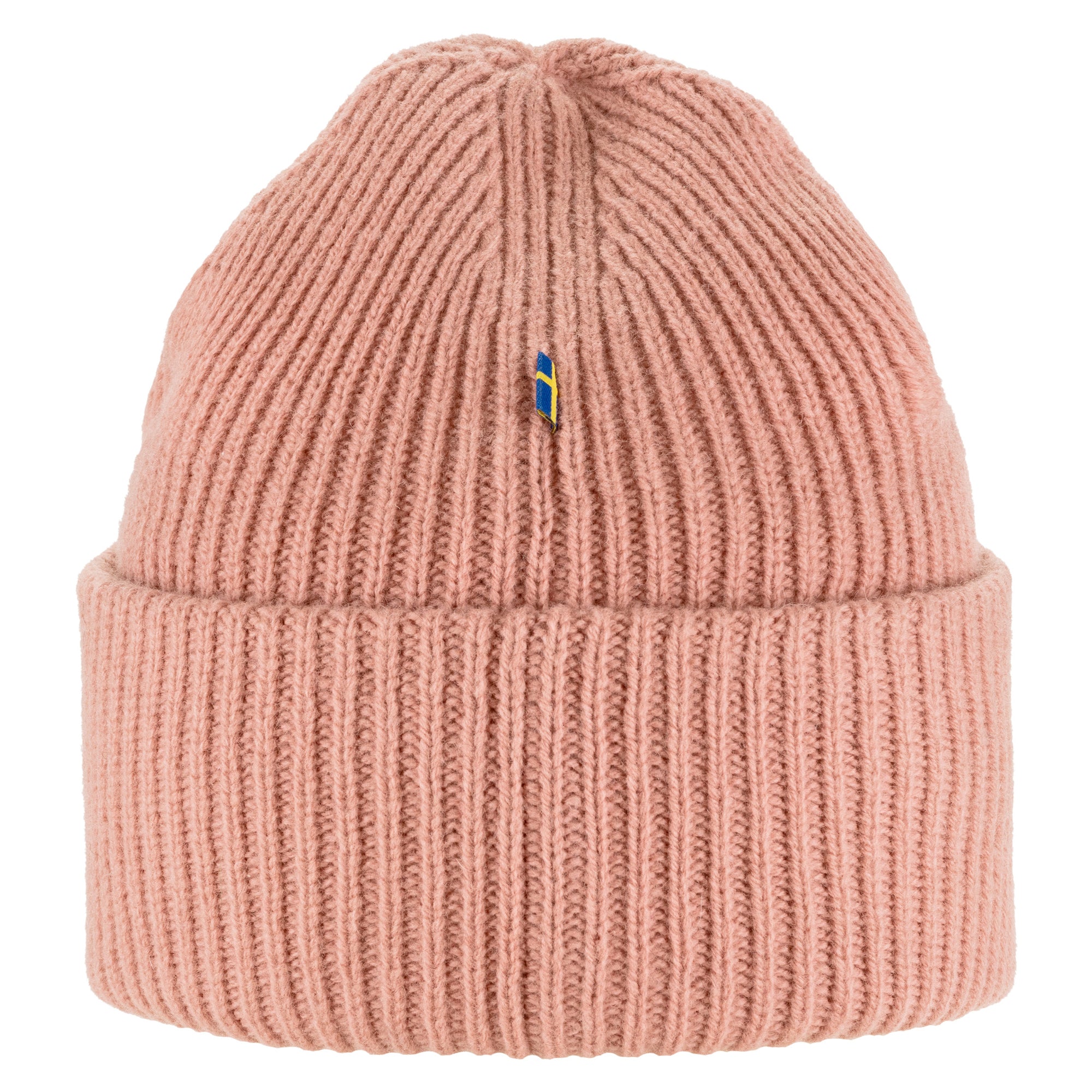 Rear view of Fjallraven 1960 Logo Beanie for Men in Dusty Pink