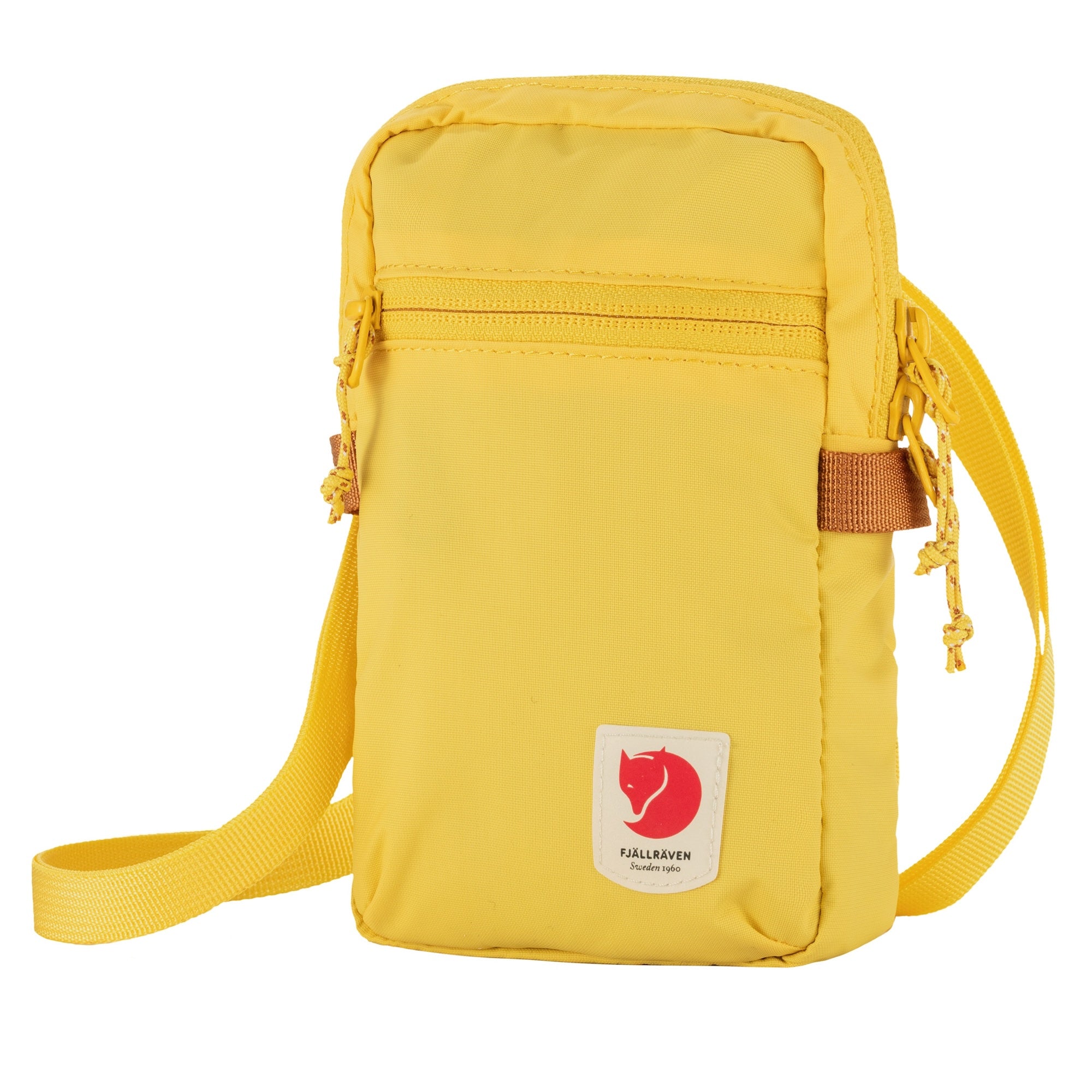 Front view of Fjallraven High Coast Pocket Bag for Men in Mellow Yellow