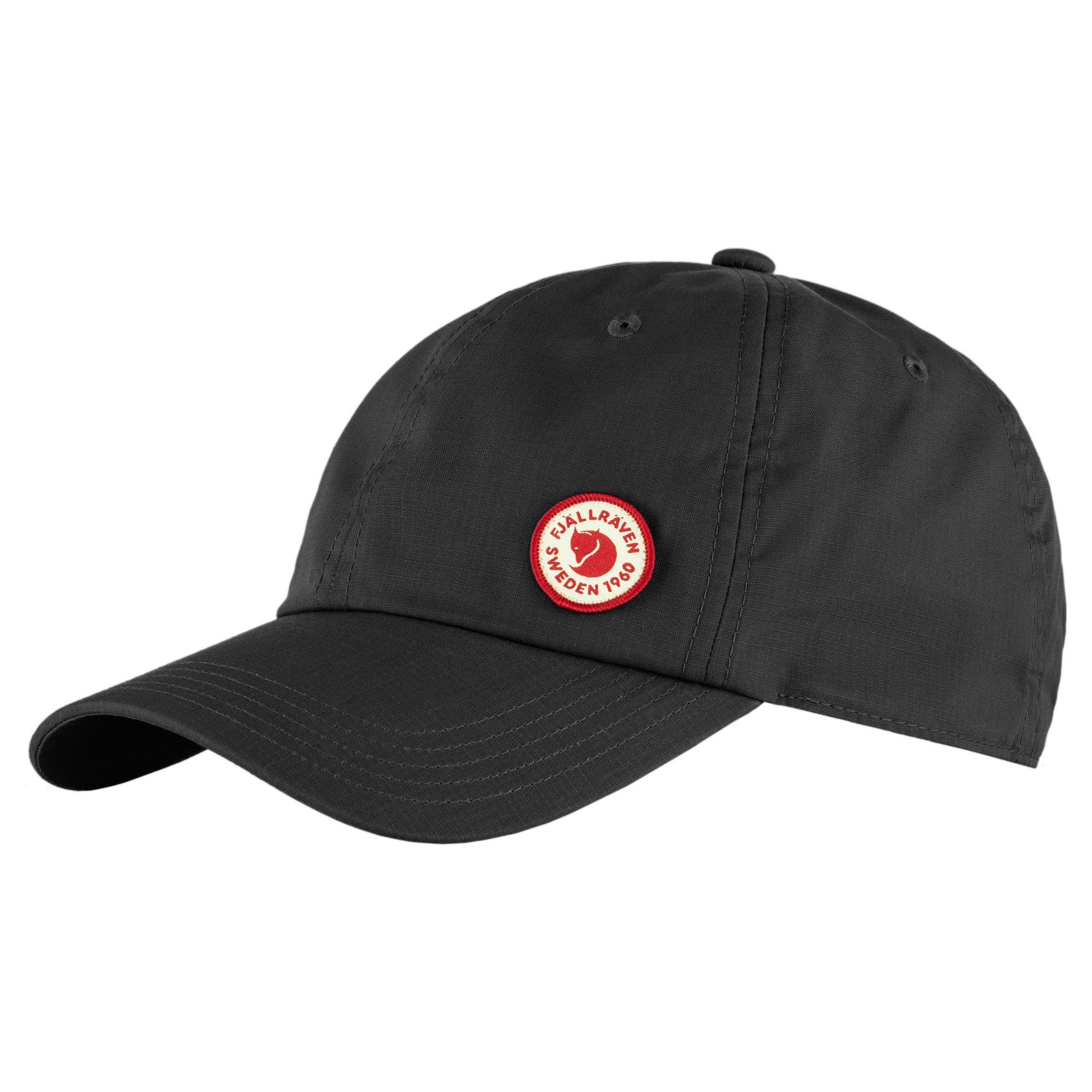 Front view of Fjallraven Logo Cap for Men in Black