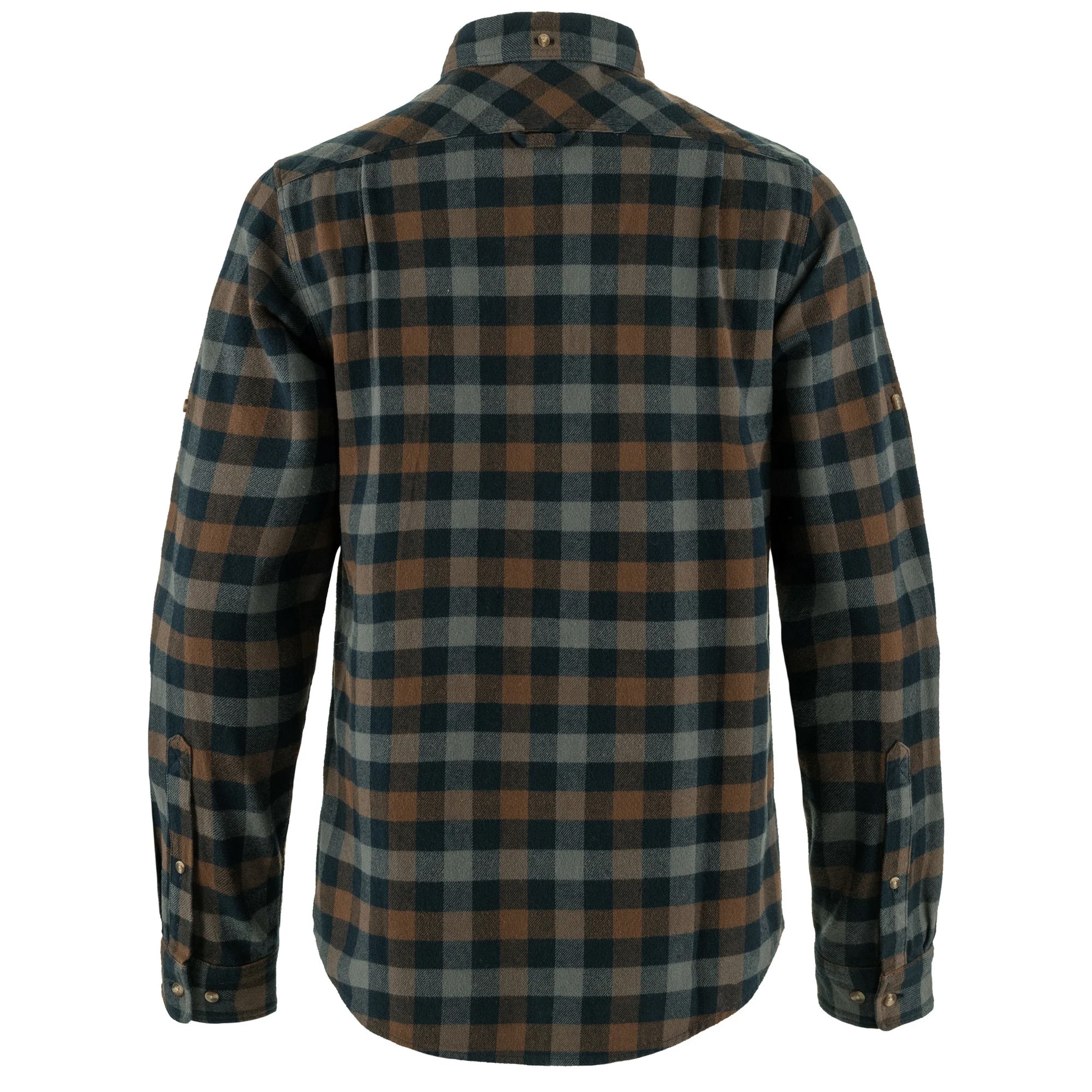 Rear view of Fjallraven Skog Shirt for Men in Dark Navy/Dark Olive