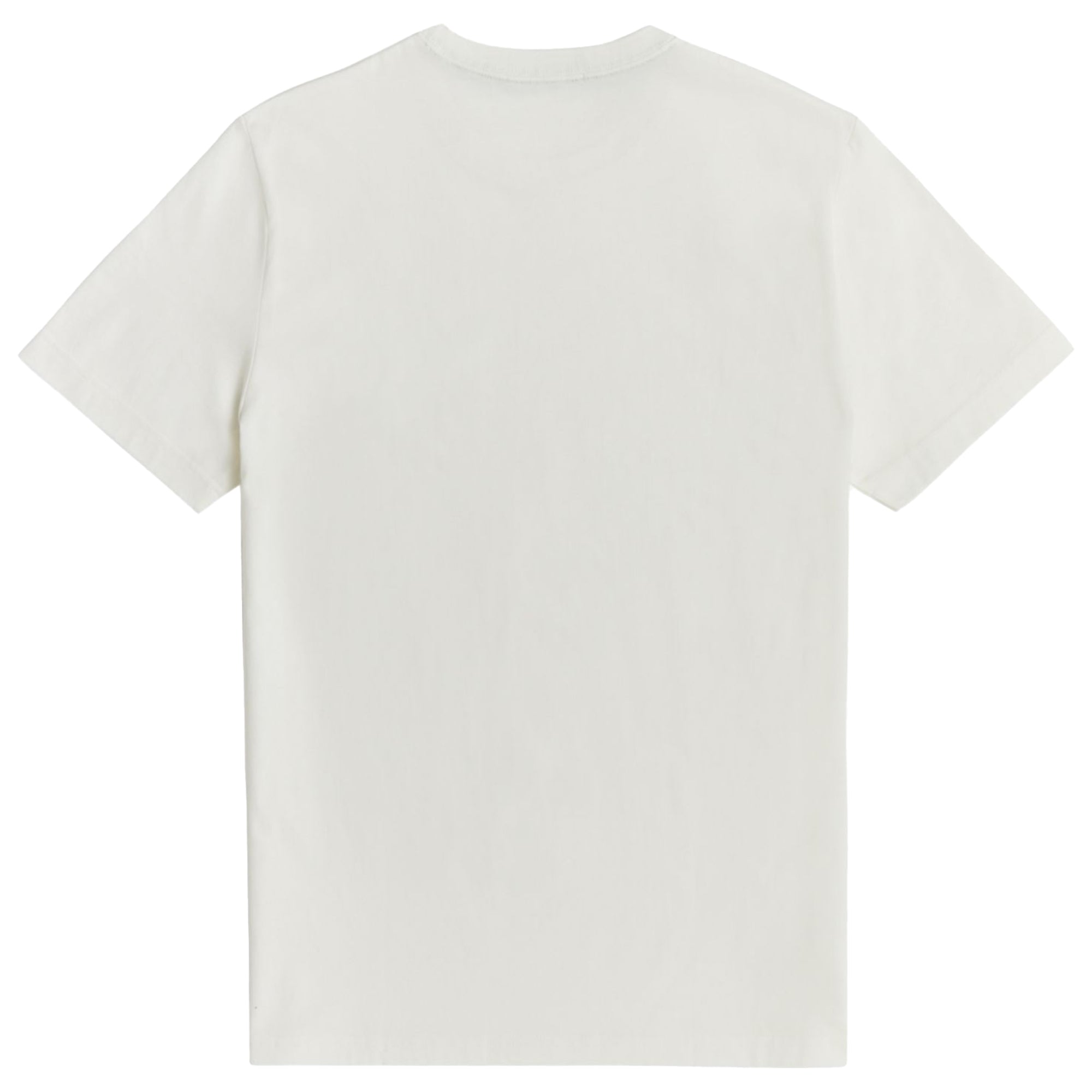 Rear view of Fred Perry Crew Neck T-Shirt for Men in Snow White