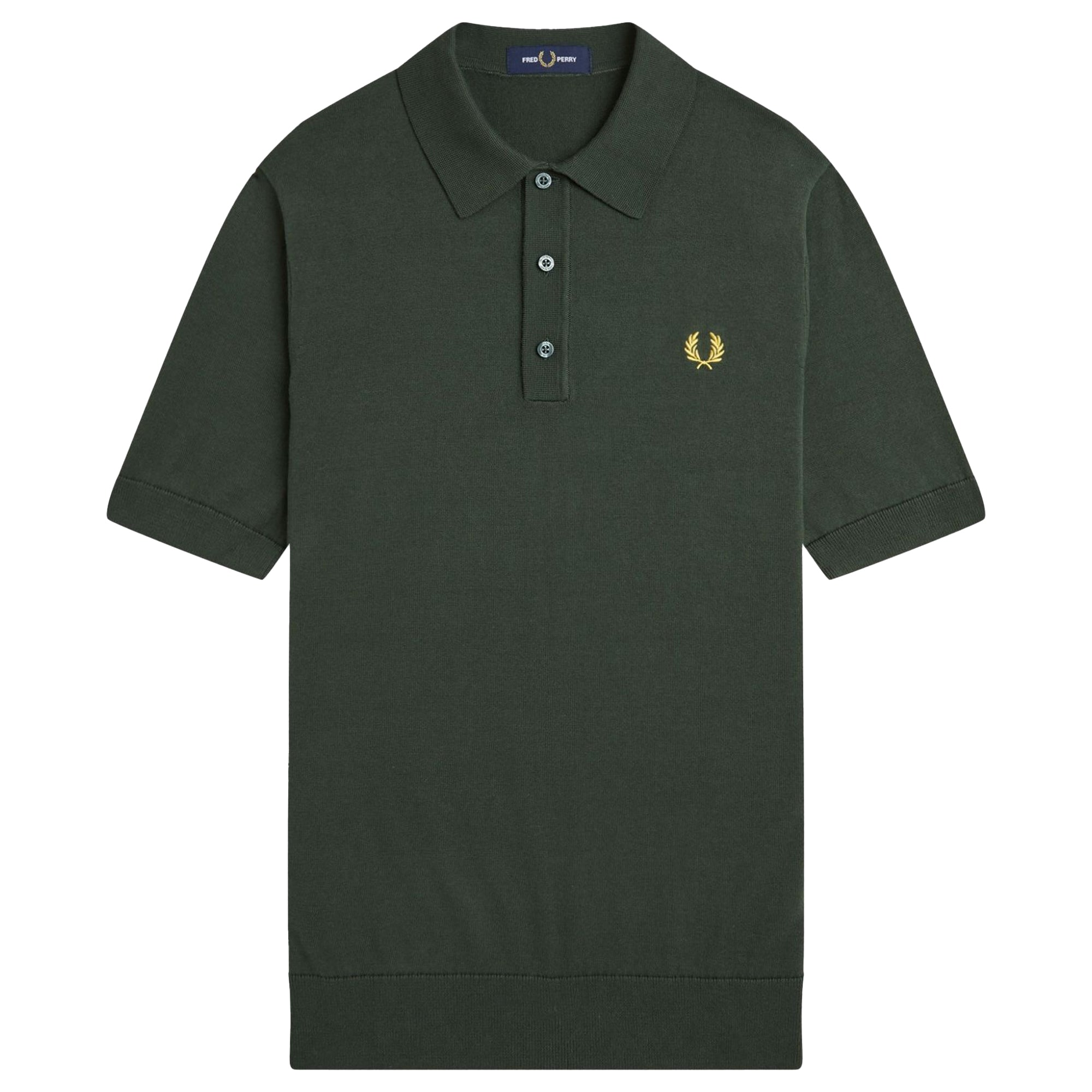 Fred Perry Cotton Knitted Polo Shirt