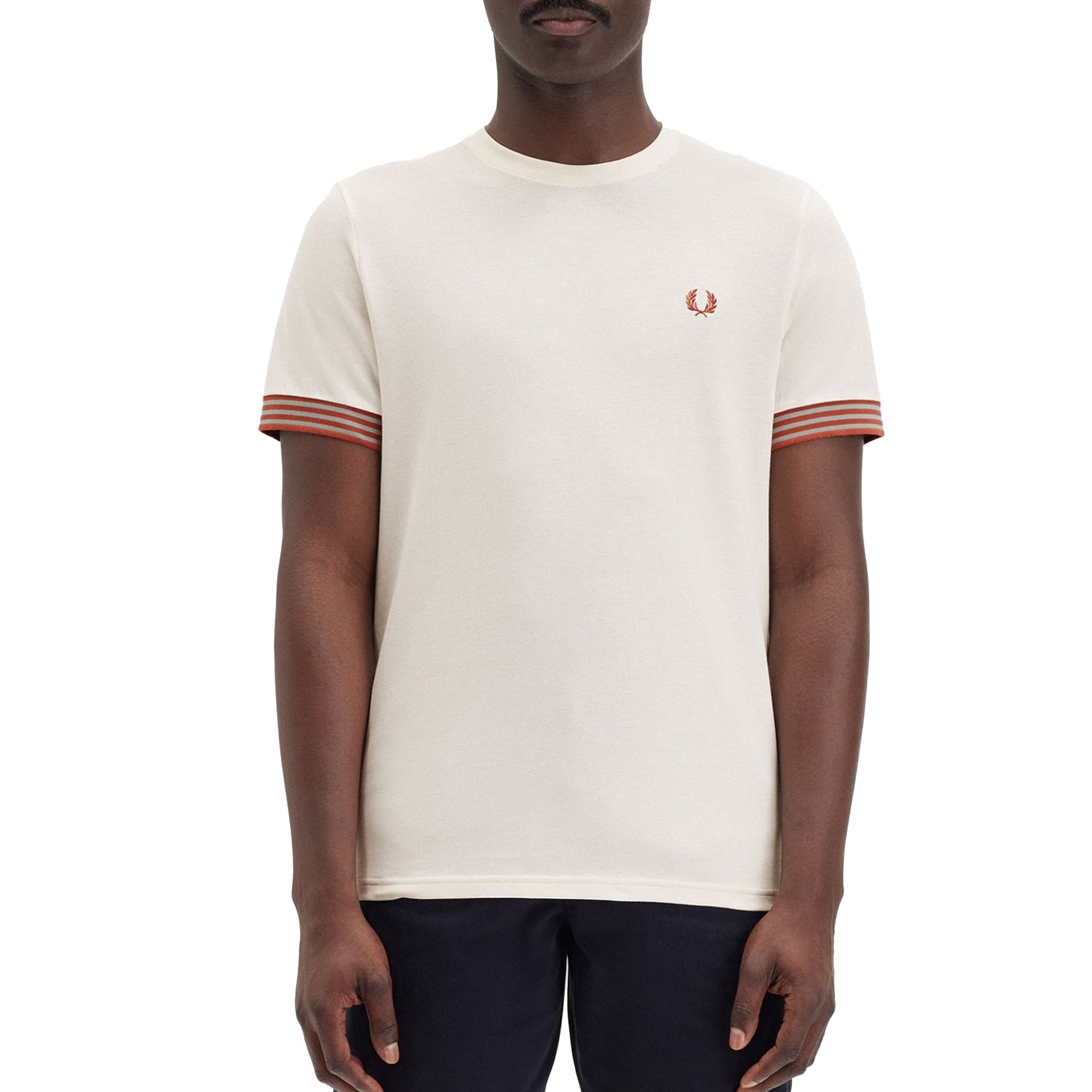 Fred Perry Striped Cuff T-Shirt