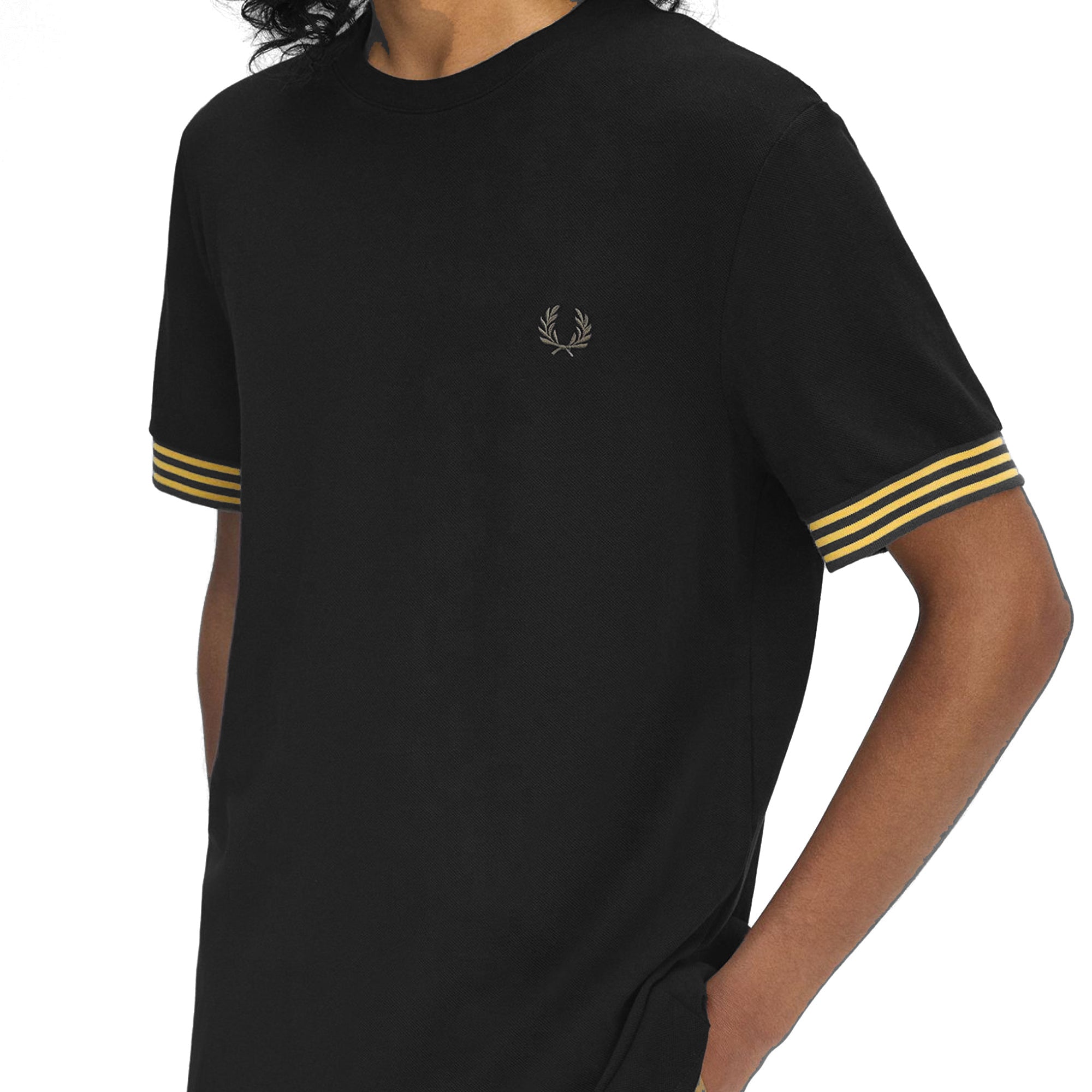 Fred Perry Striped Cuff T-Shirt