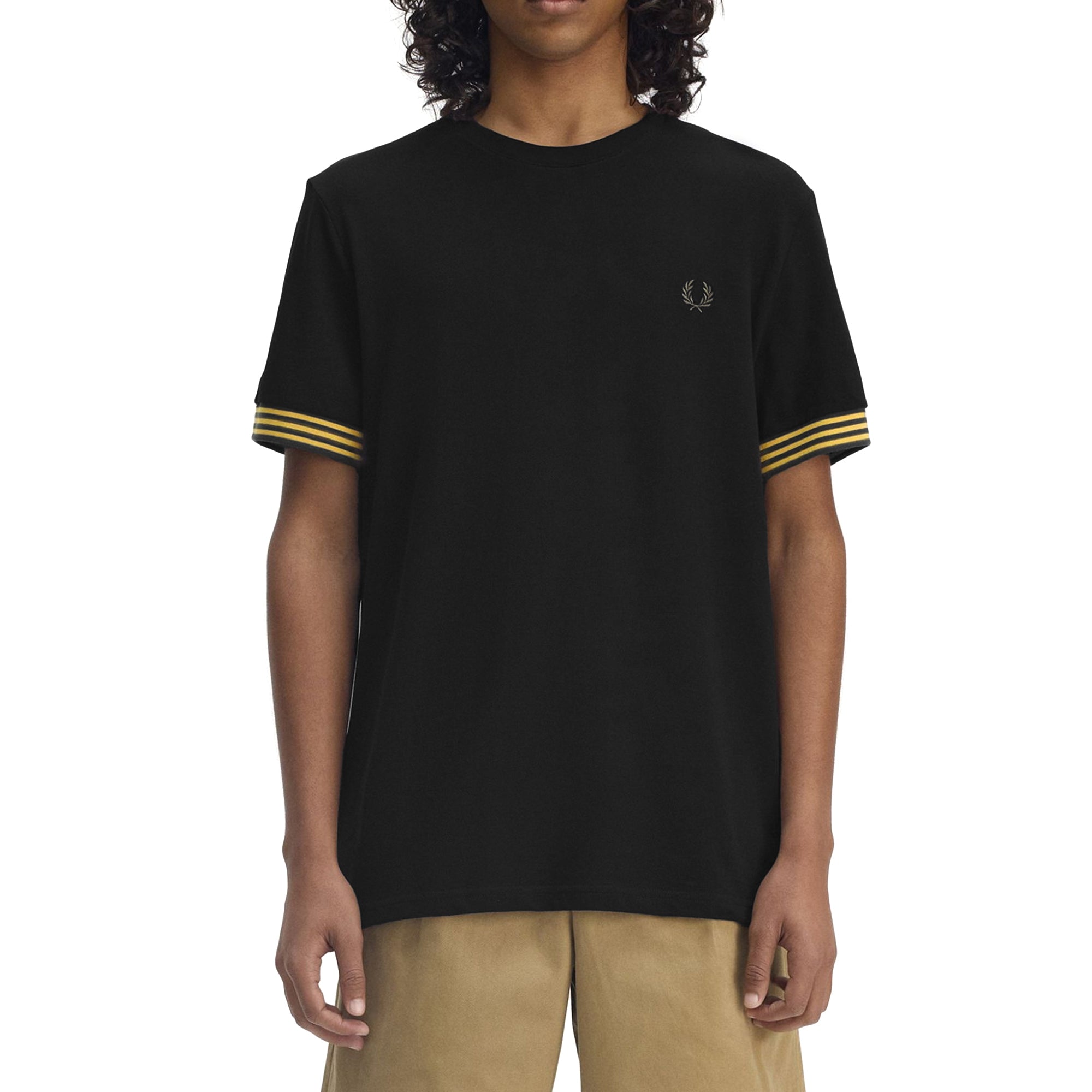 Fred Perry Striped Cuff T-Shirt