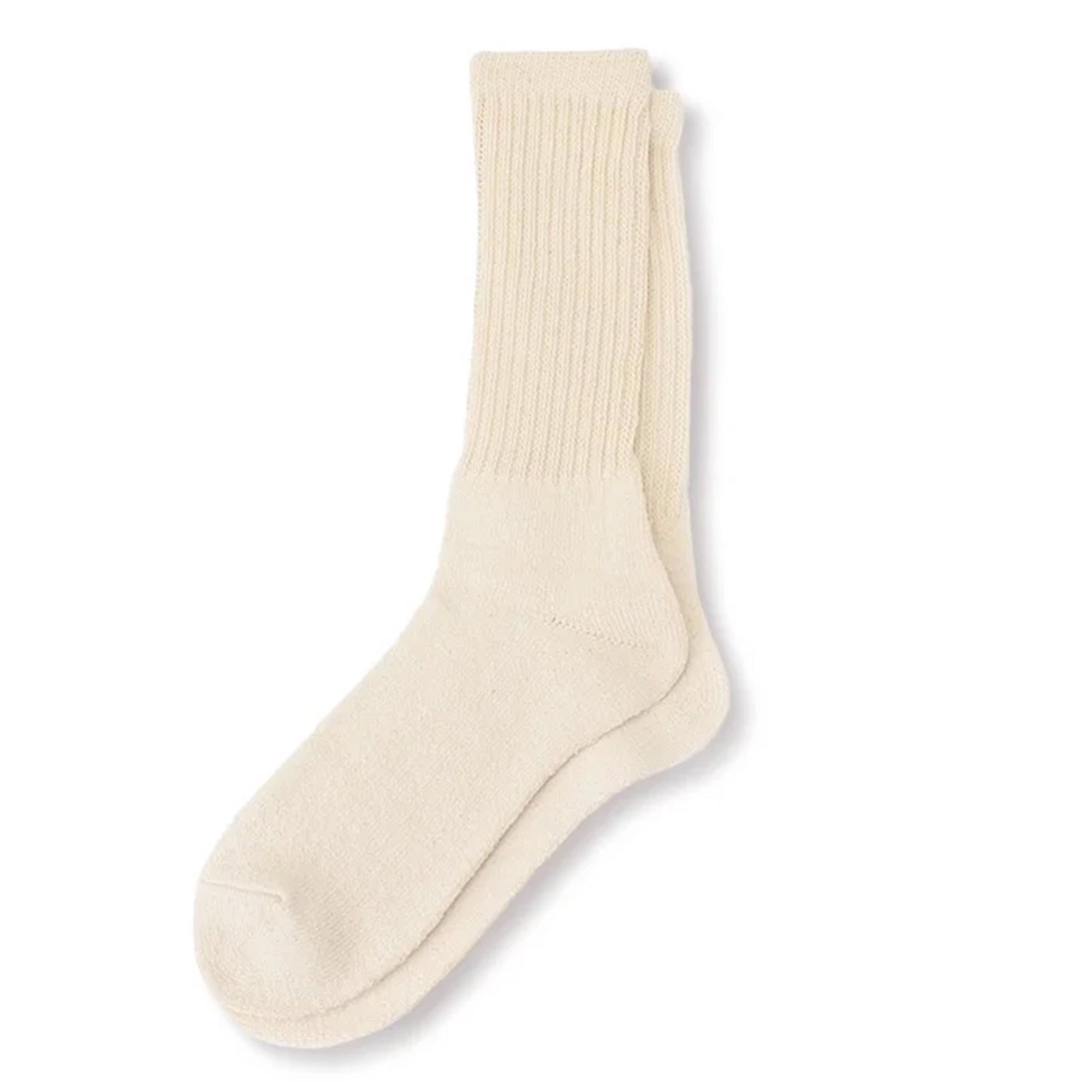 Single stacked view of Healthknit 3 Pack Socks for Men in Off White