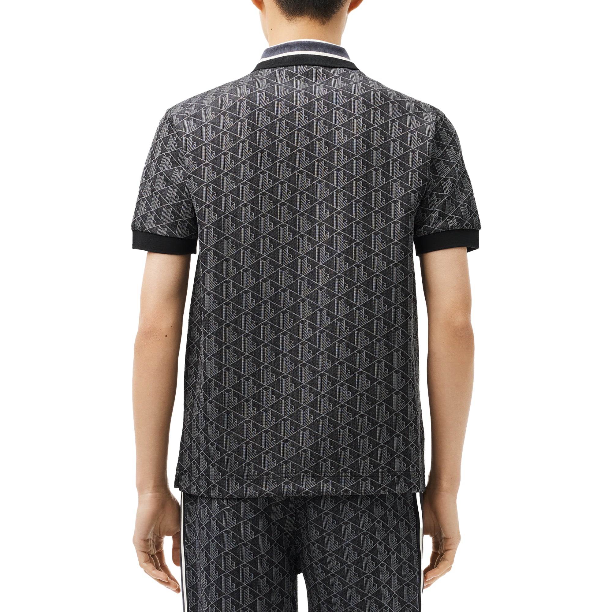 Lacoste DH1417 Jacquard Monogram Polo