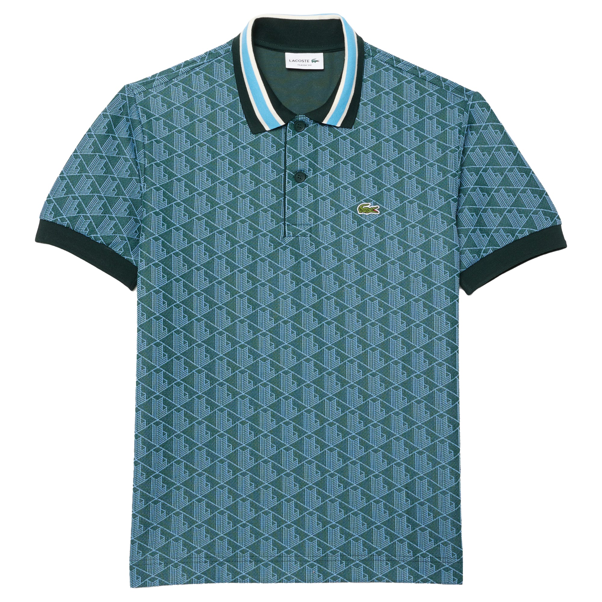 Lacoste DH1417 Jacquard Monogram Polo