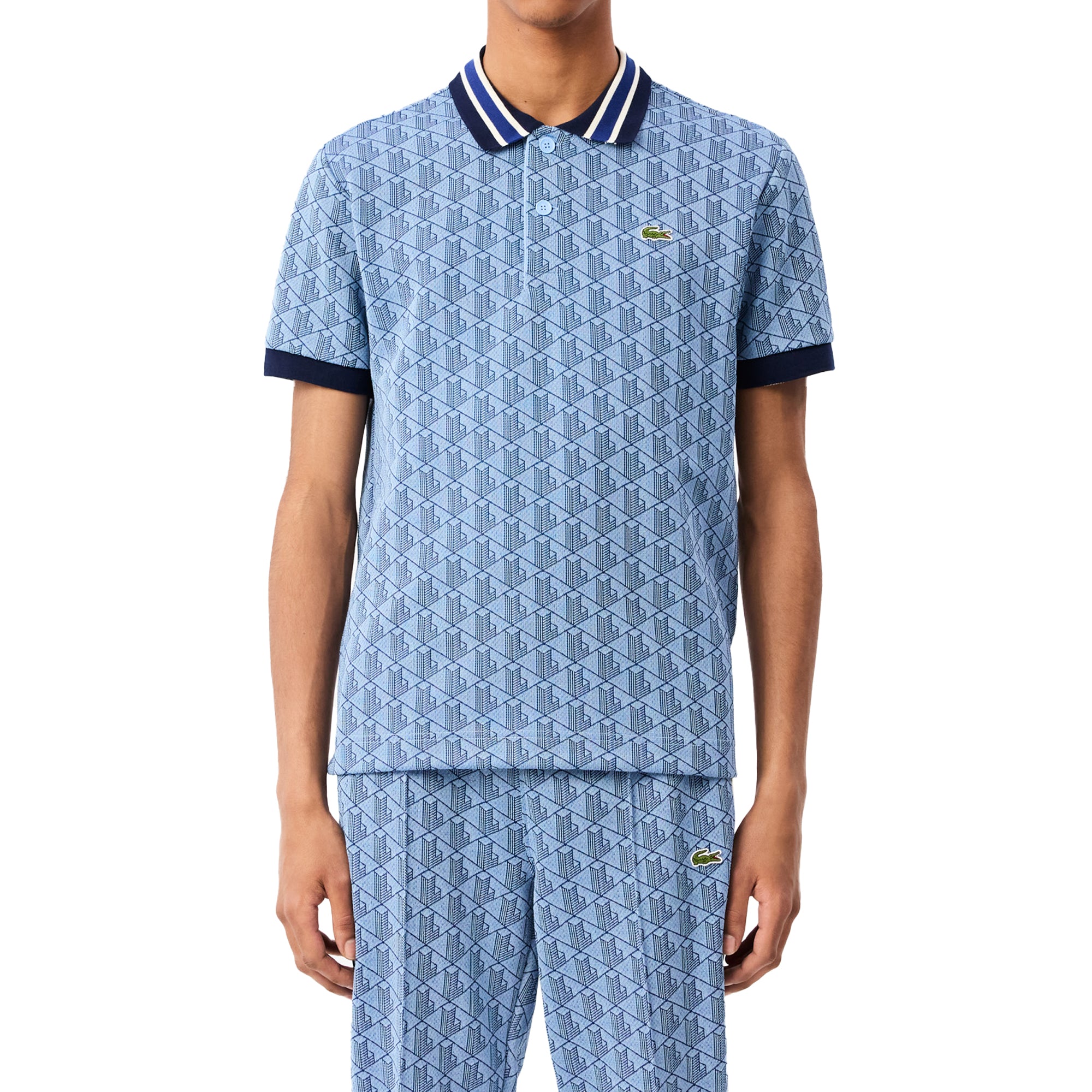 Lacoste DH1417 Jacquard Monogram Polo