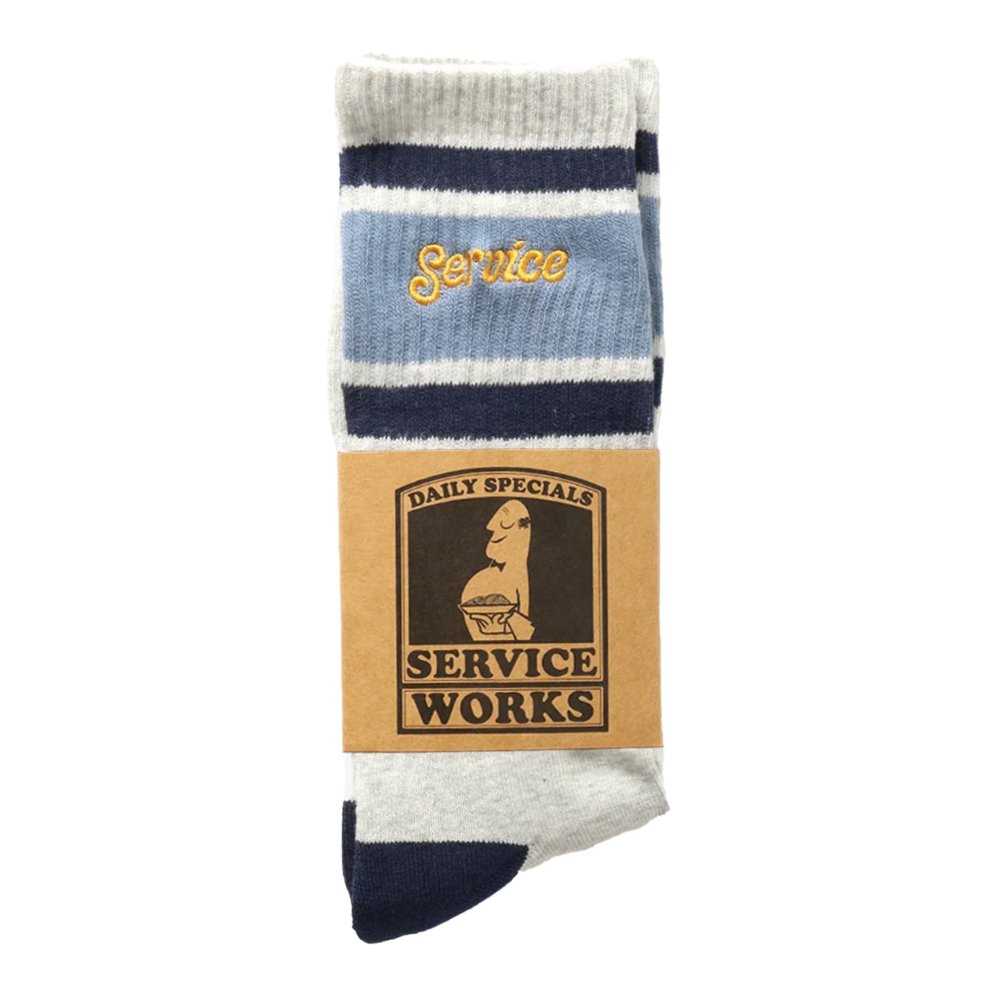 Service Works Logo Ringer Socks