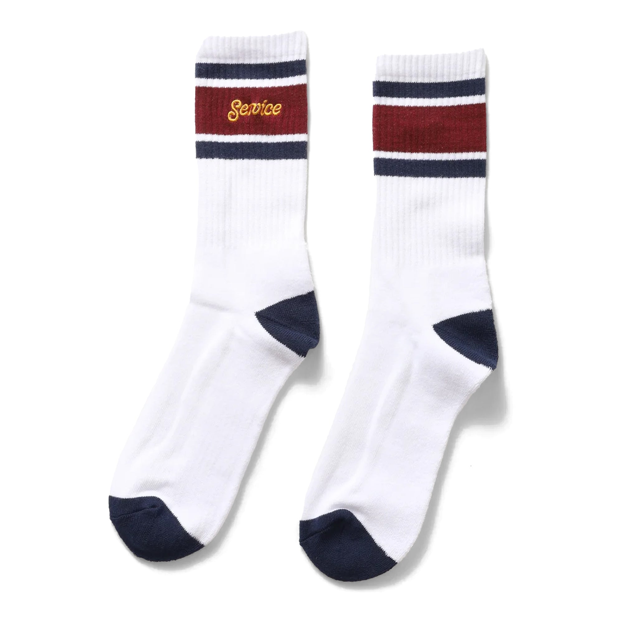 Service Works Logo Ringer Socks