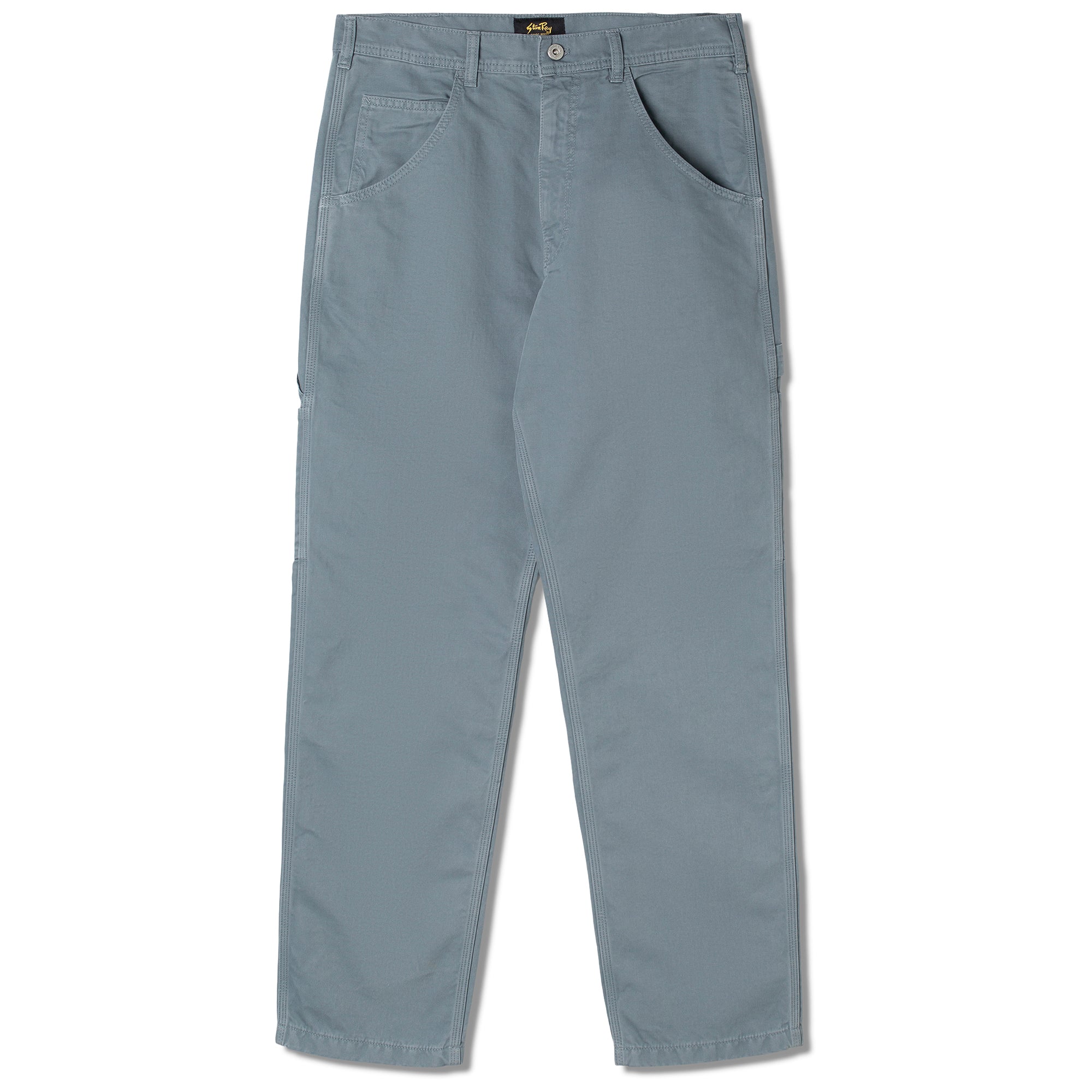 Front view of Stan Ray 80s Painter Pant for Men in Battle Grey Twill