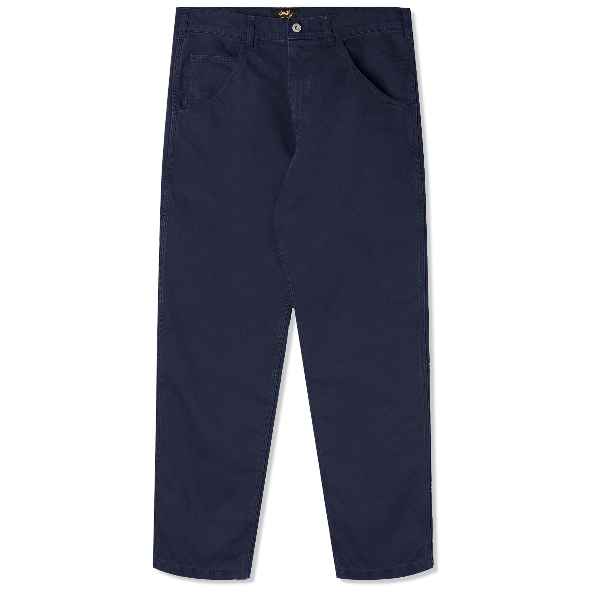 Front view of Stan Ray 80's painter pant for men in Navy Twill