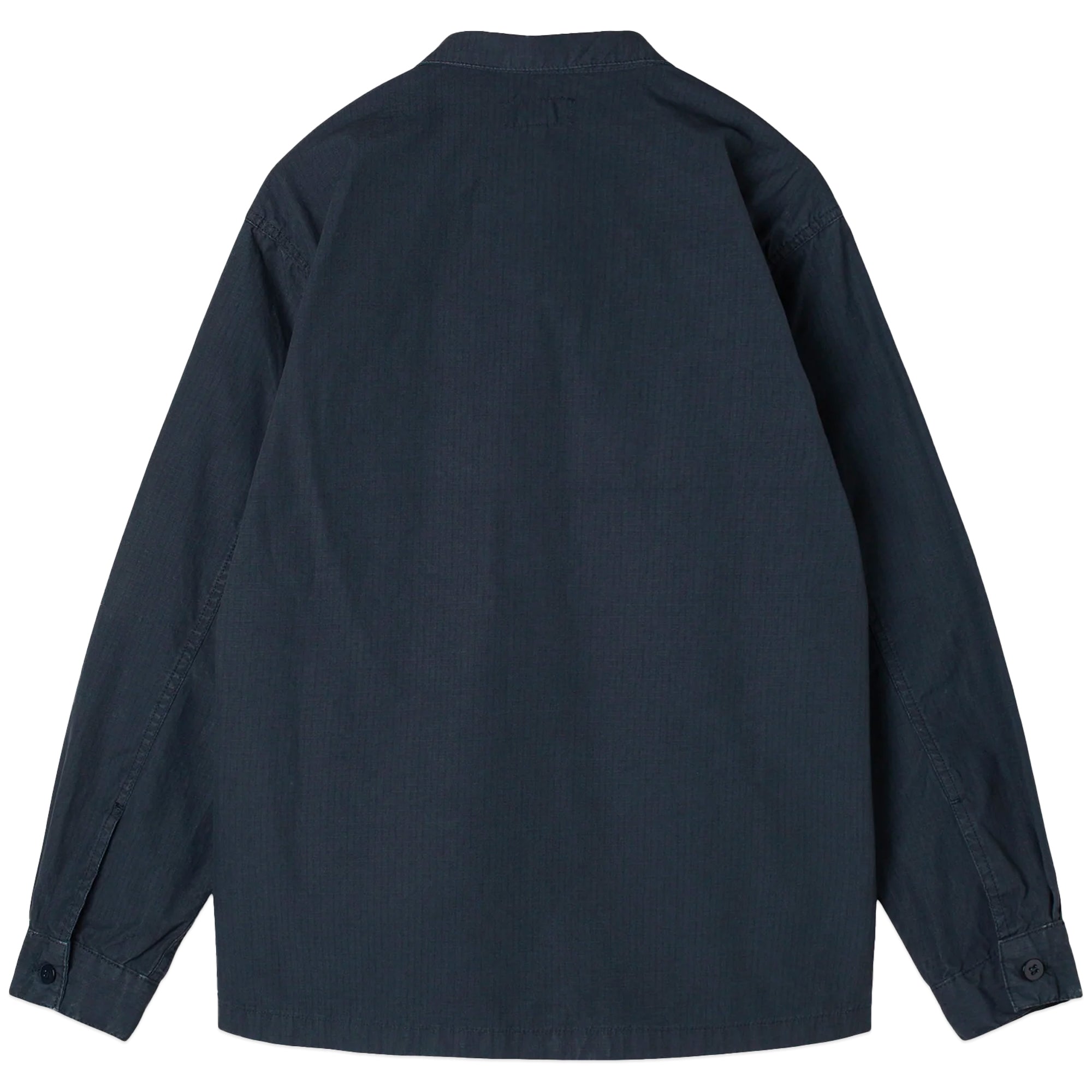 Rear view of Stan Ray CPO Shirt for Men in Navy Ripstop