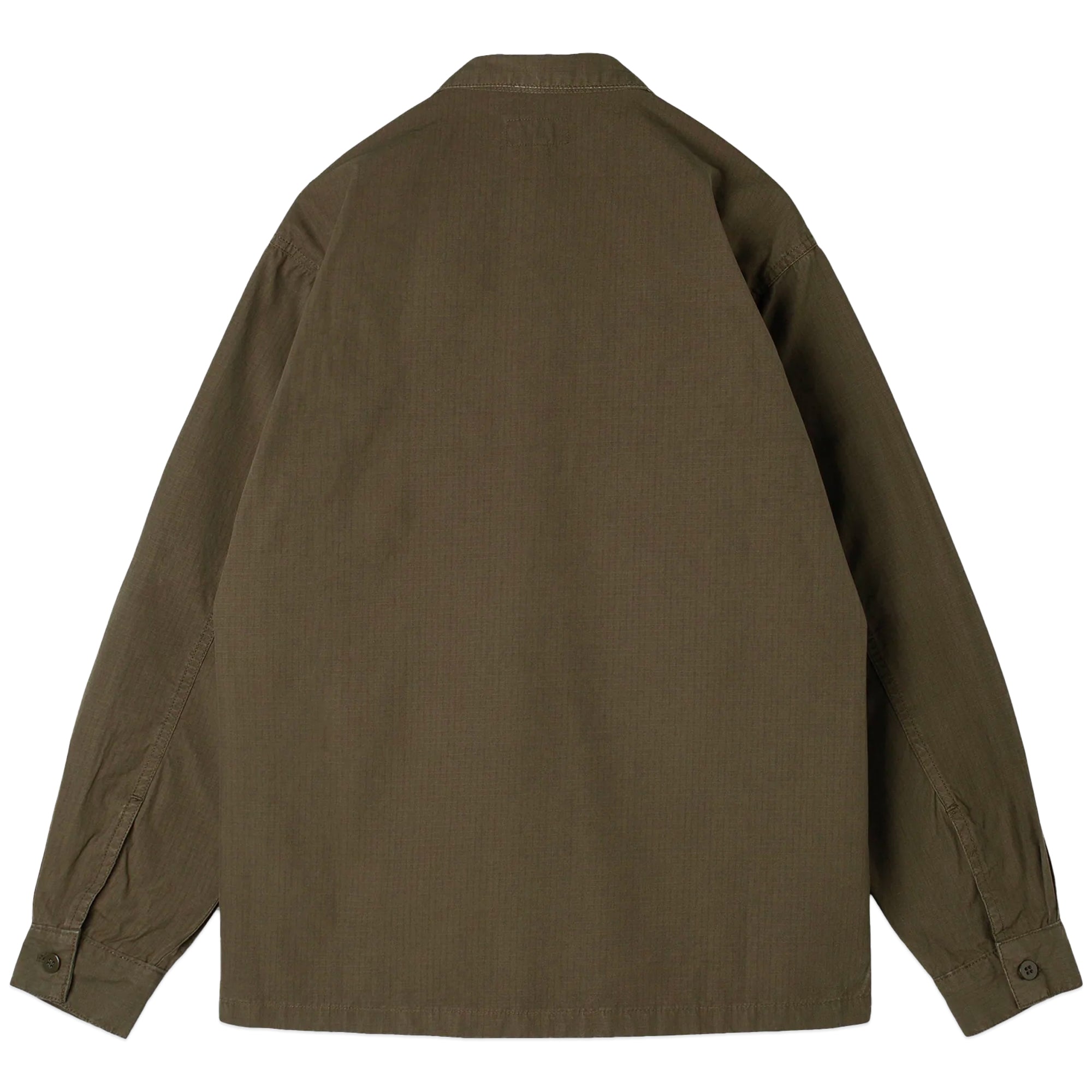 Rear view of Stan Ray CPO Shirt for Men in Olive Ripstop