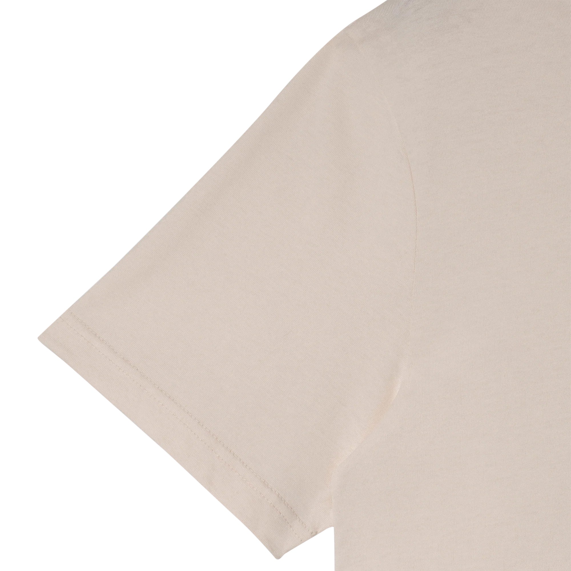 Close-up of sleeve on Stan Ray Patch Pocket T-Shirt for Men in White