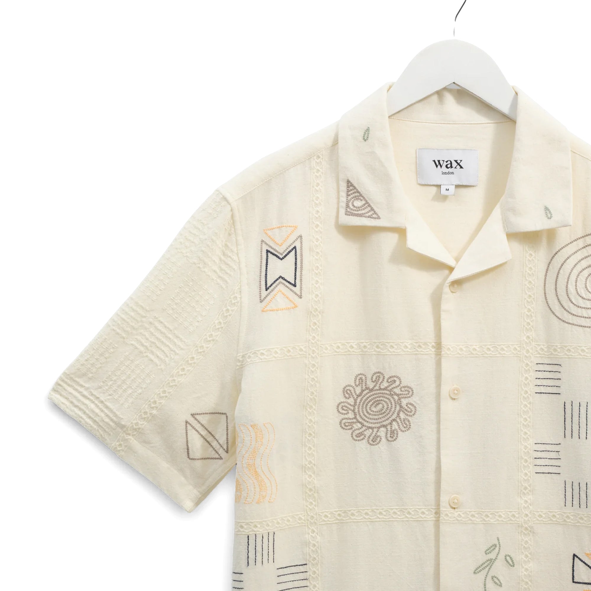 Wax London Didcot Doodle Embroidery Shirt