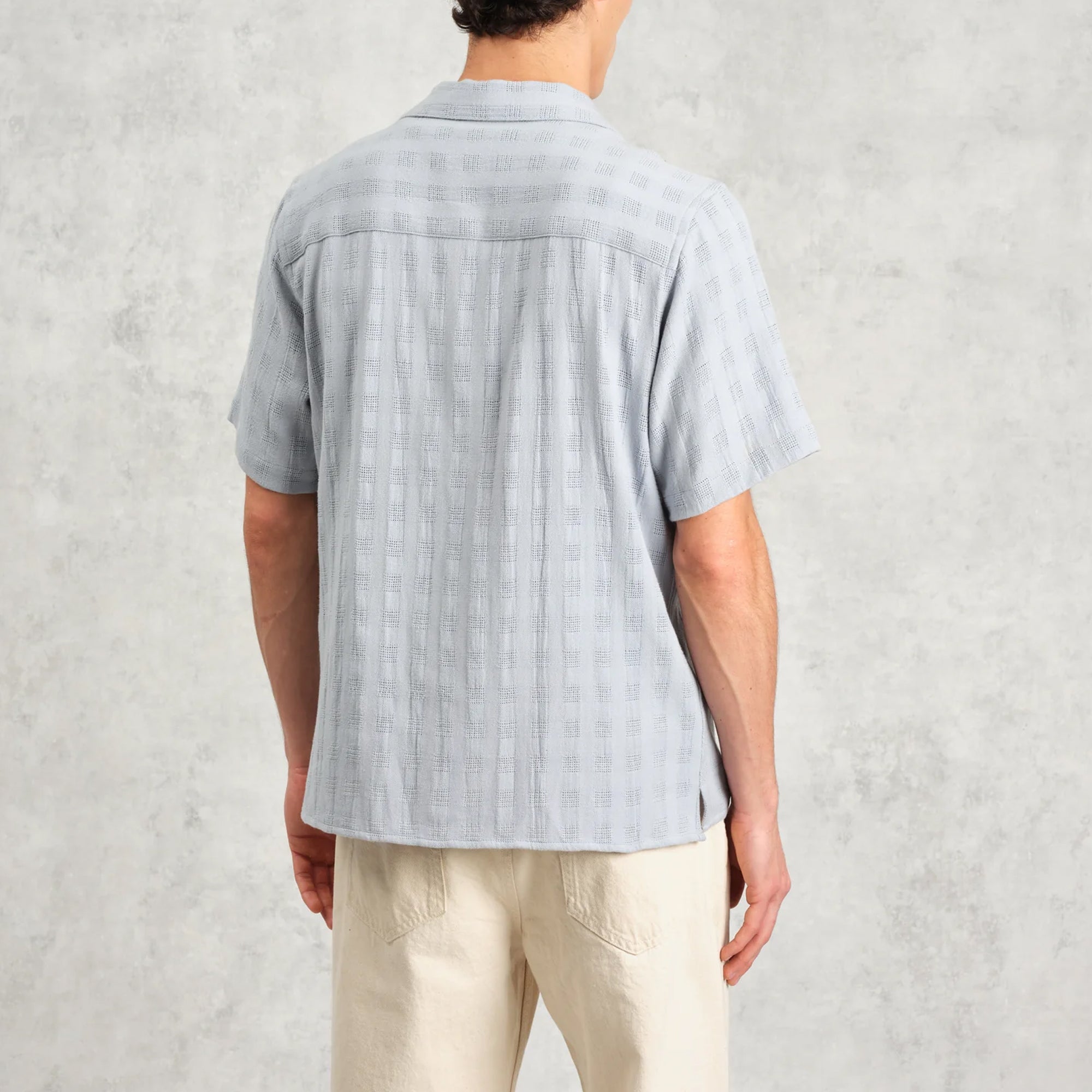 Wax London Didcot Open Weave Shirt