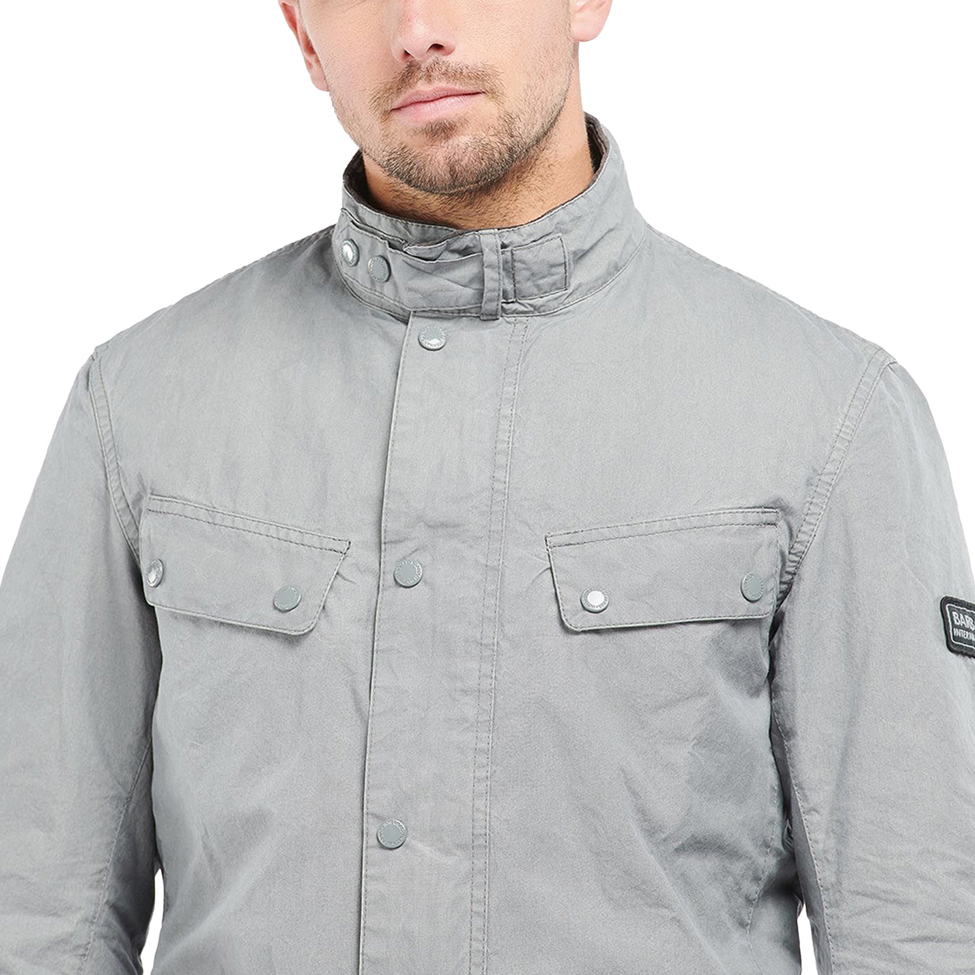 Barbour international jacket sales Grey