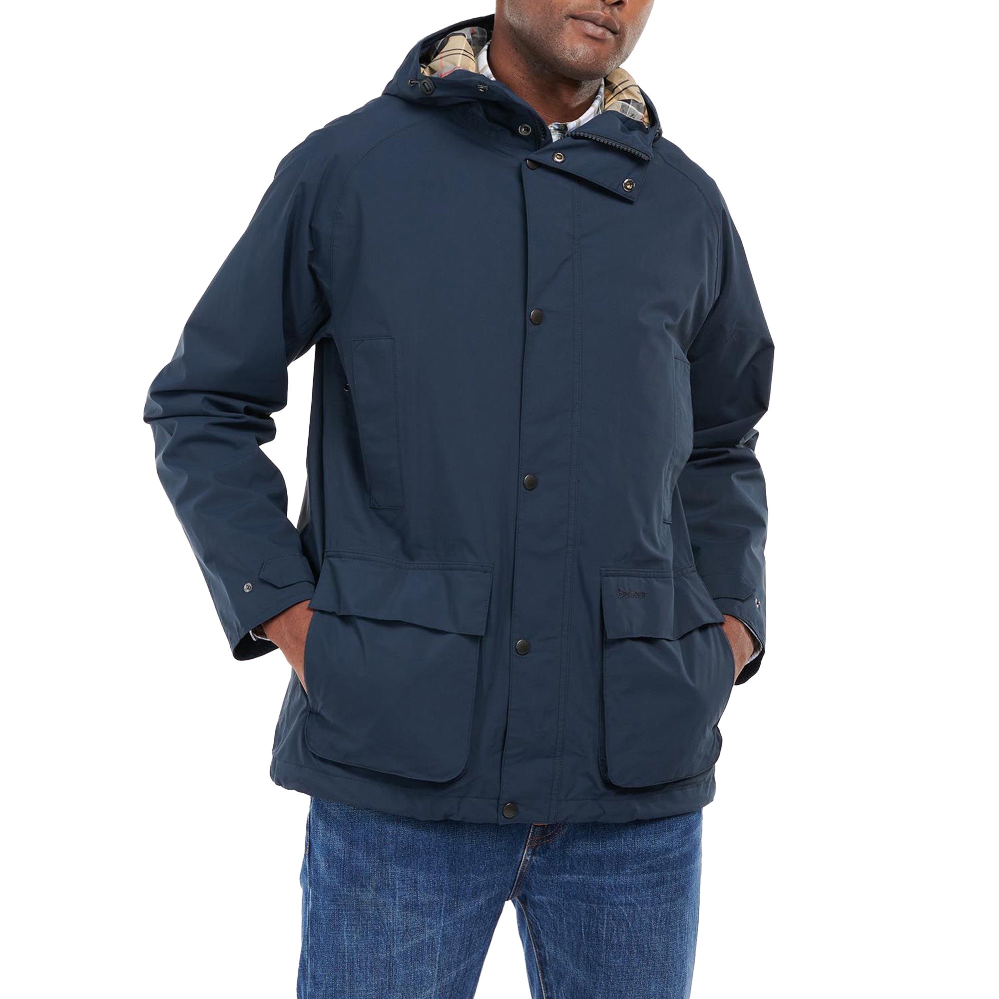 Barbour Waterproof Hooded Bedale - Navy