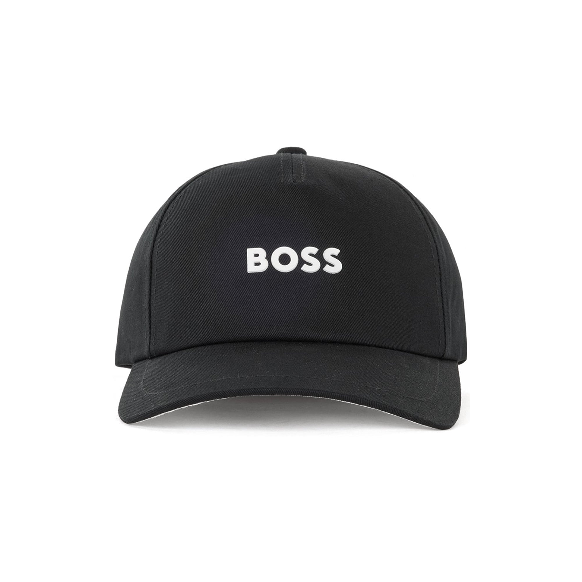 3 Boss Embossed Black Fresco Cap -