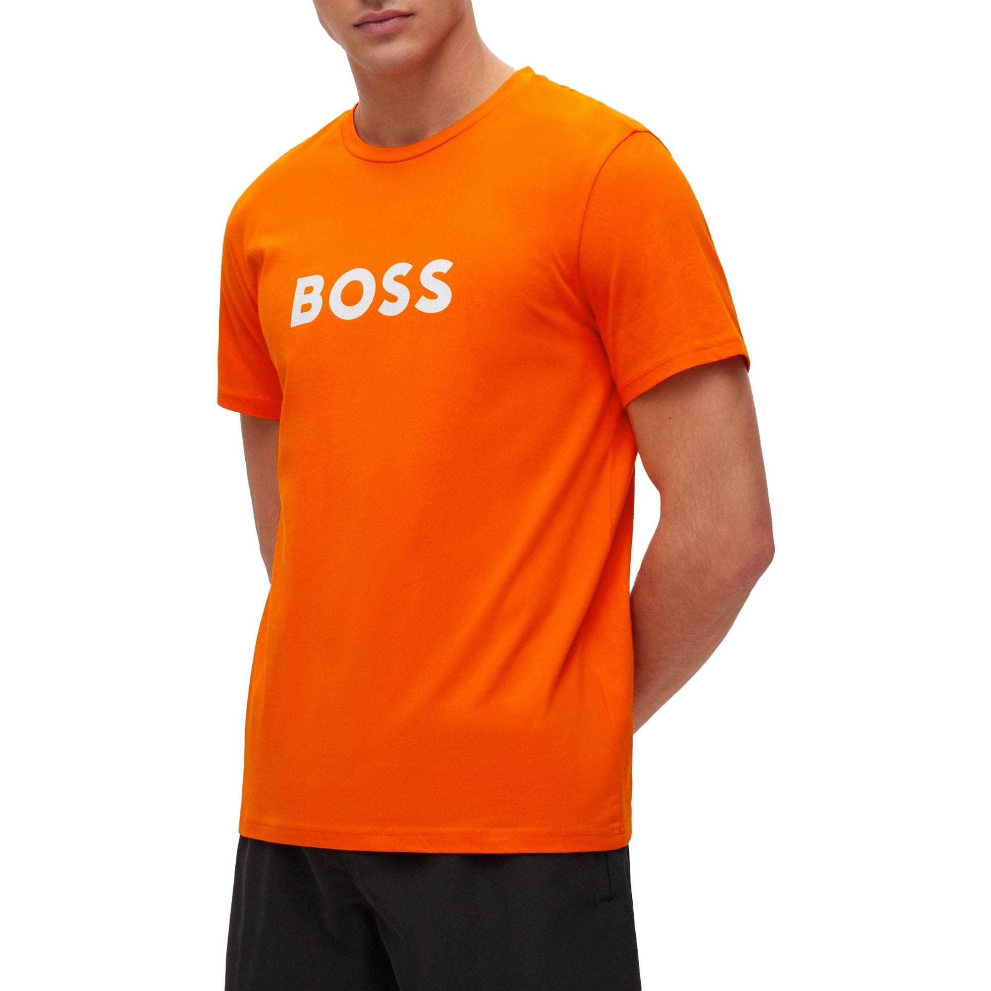 Orange hugo store boss shirt