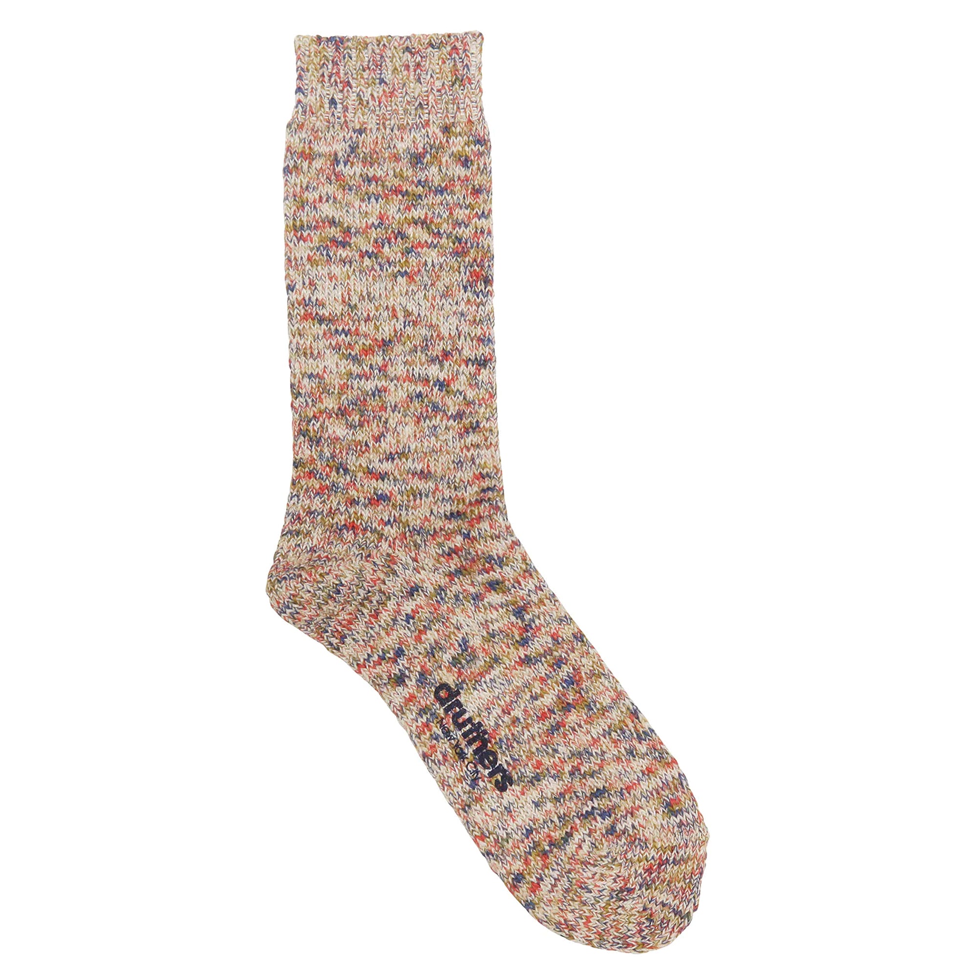 Druthers Recycled Melange Crew Socks - Oatmeal