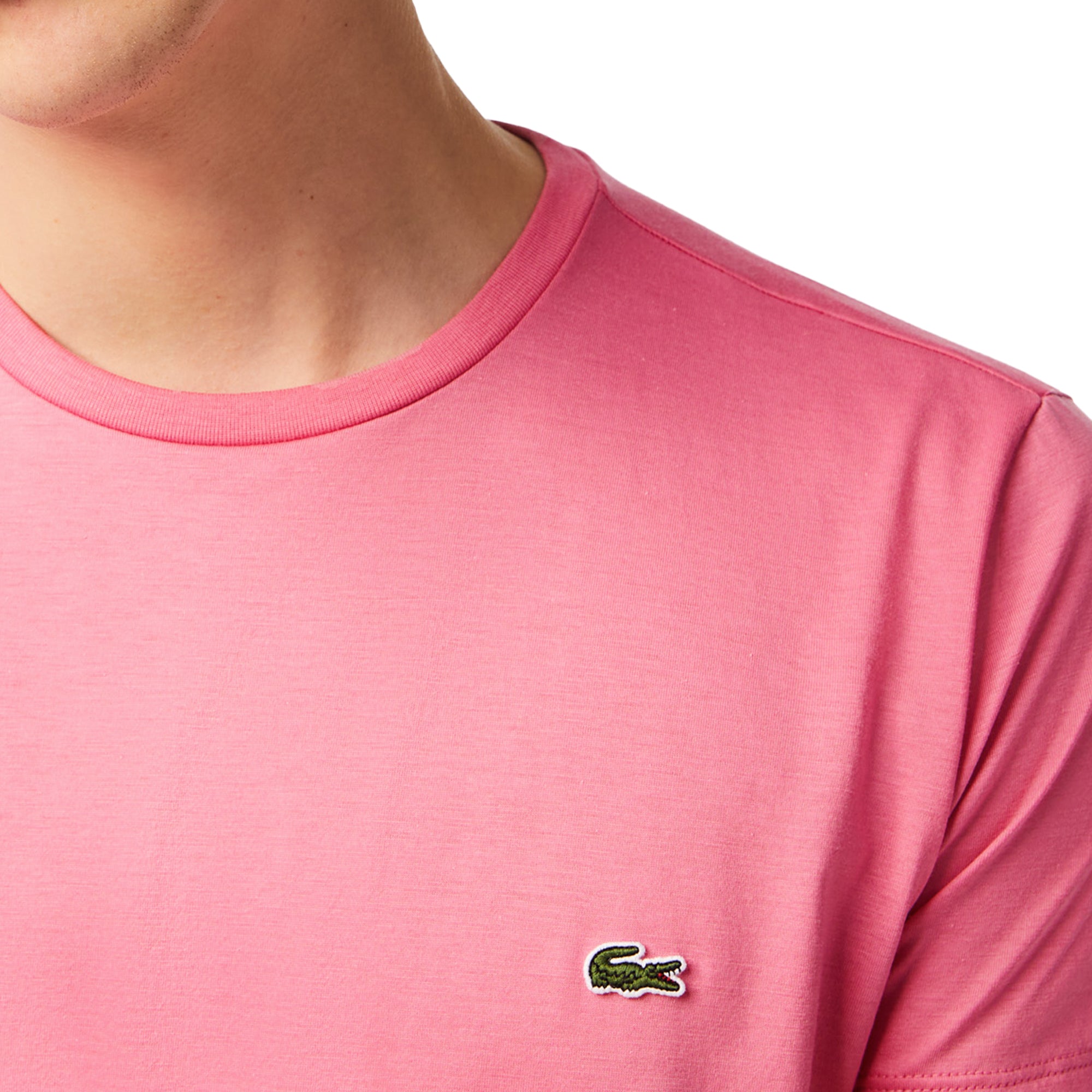 - Lacoste Reseda TH6709 Cotton Pink T-Shirt Pima