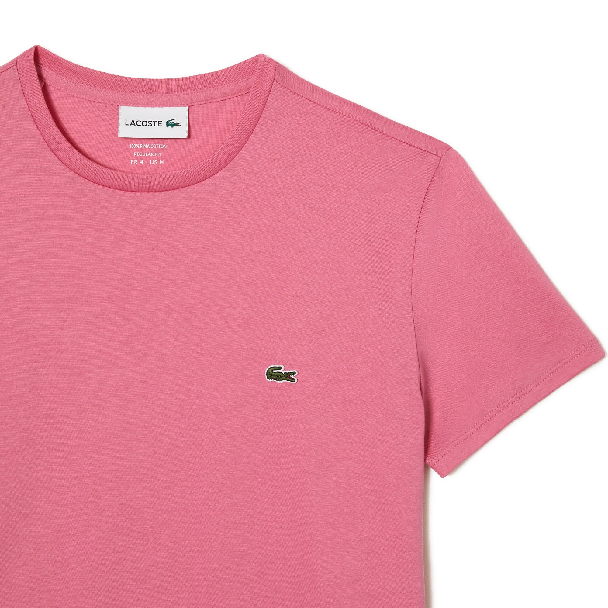 TH6709 Lacoste Pink Pima - Cotton T-Shirt Reseda