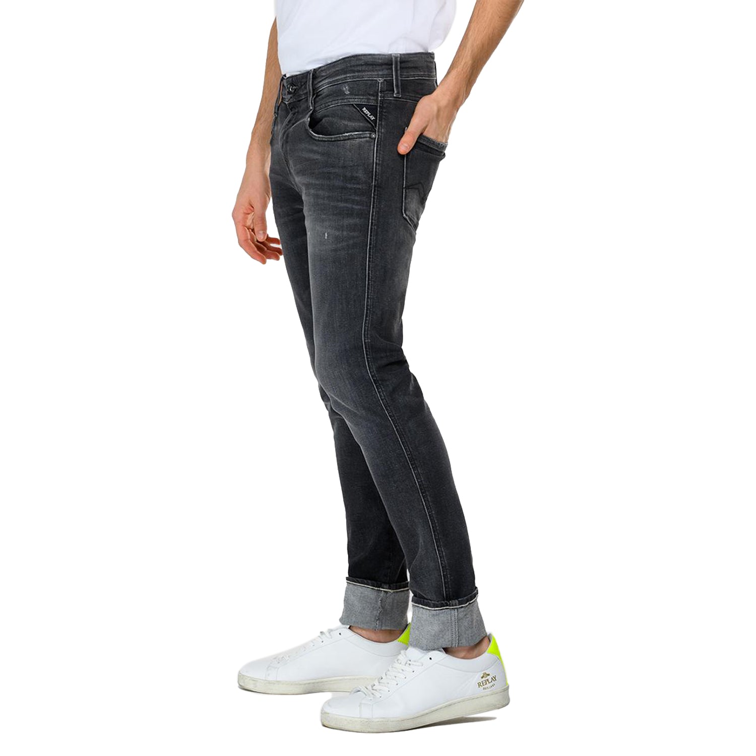 Replay black anbass sales jeans